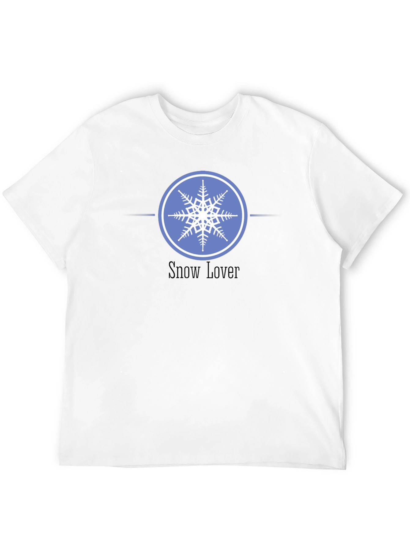 Snow Lover Graphic Tee - Winter Snowflake Design
