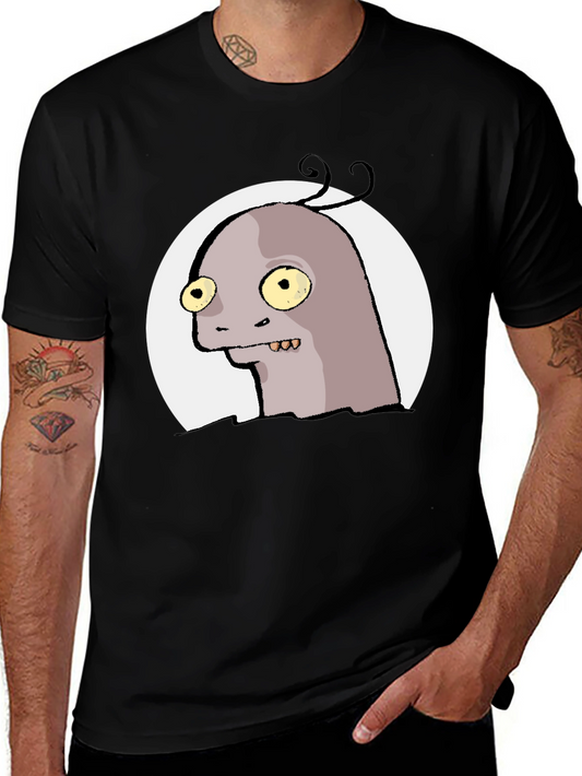 Funny Monster Graphic Tee - Black T-Shirt