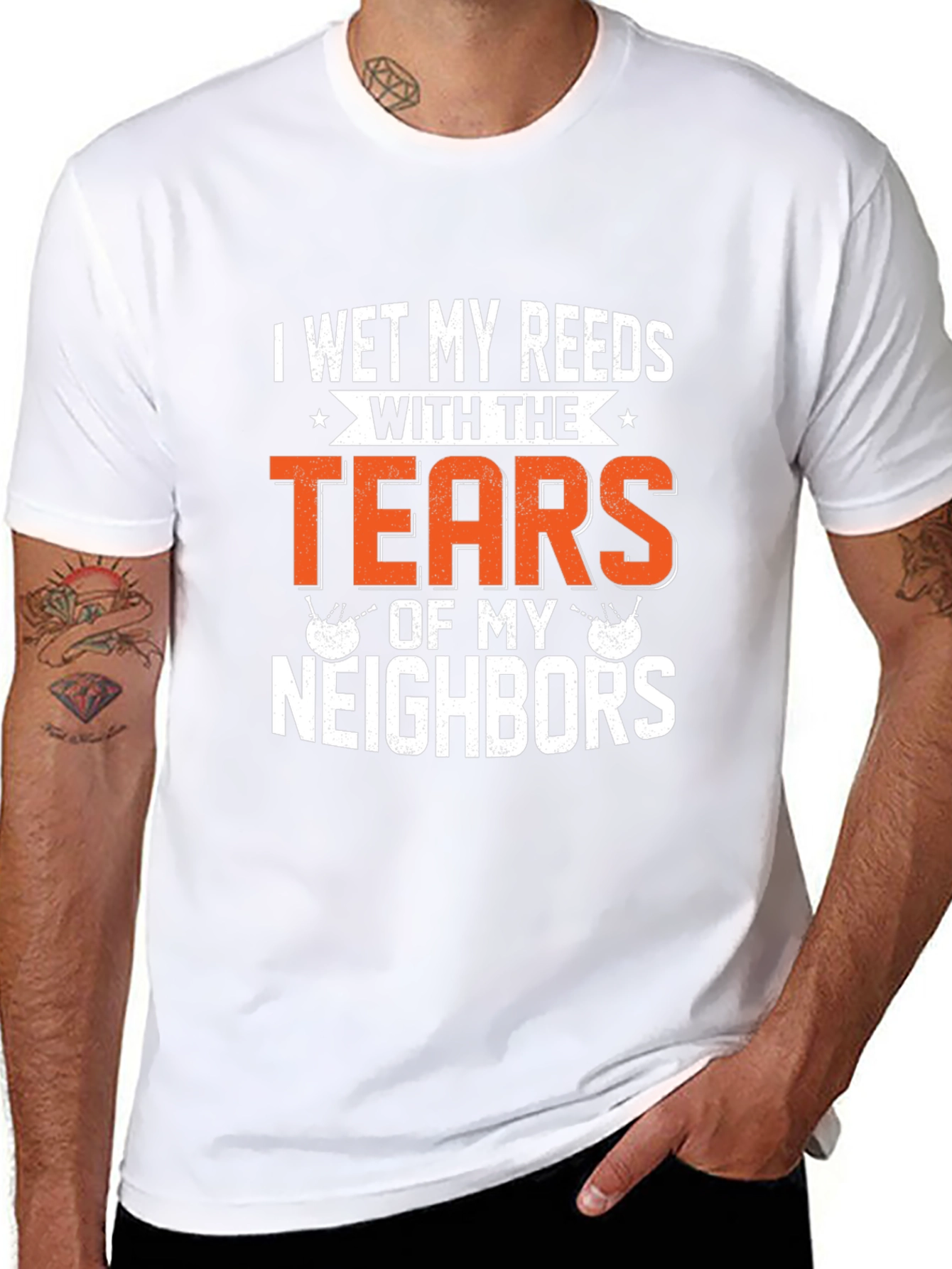 Funny Bagpipe T-Shirt - Tears of my Neighbors