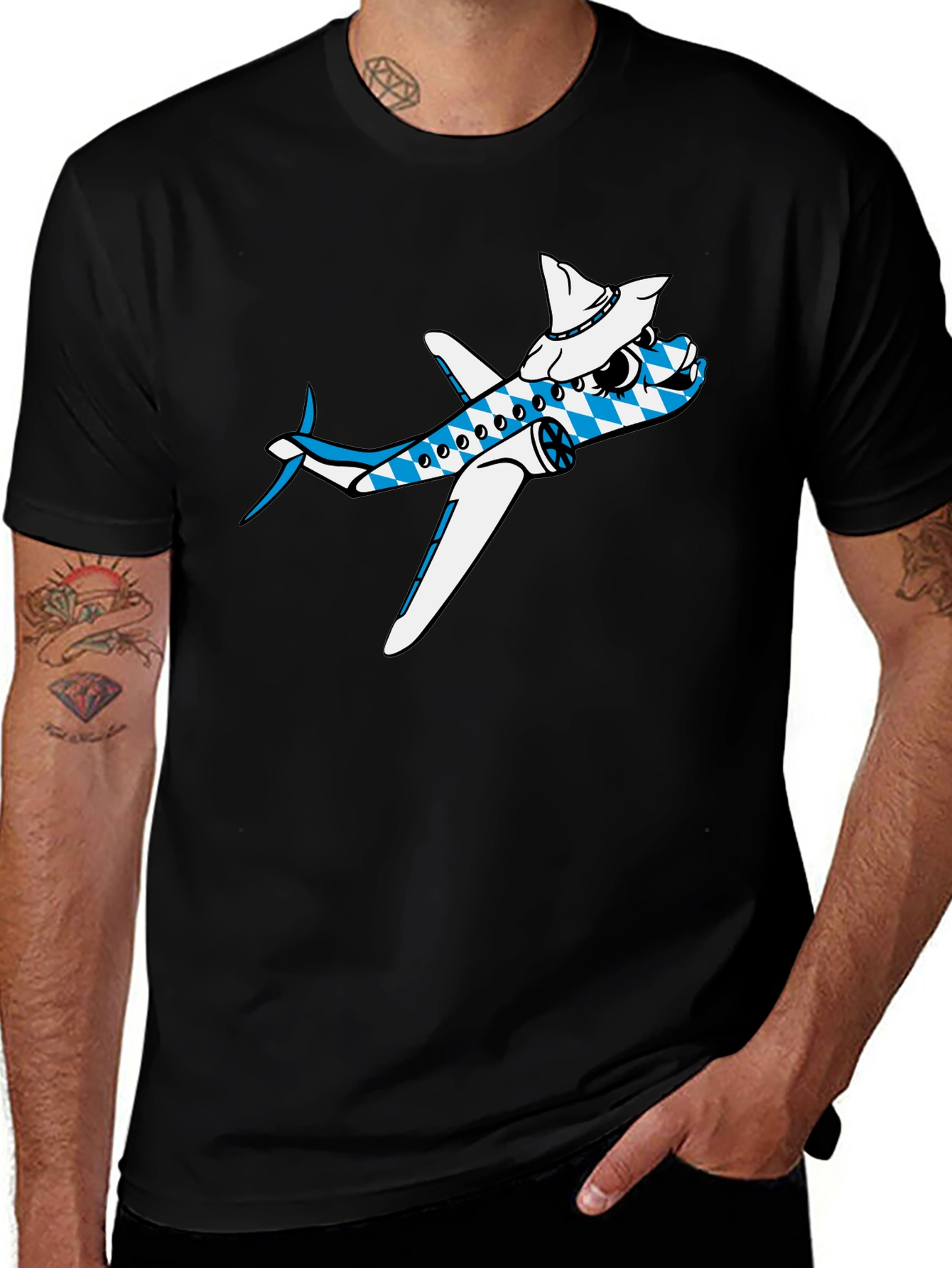 Cartoon Airplane Tee
