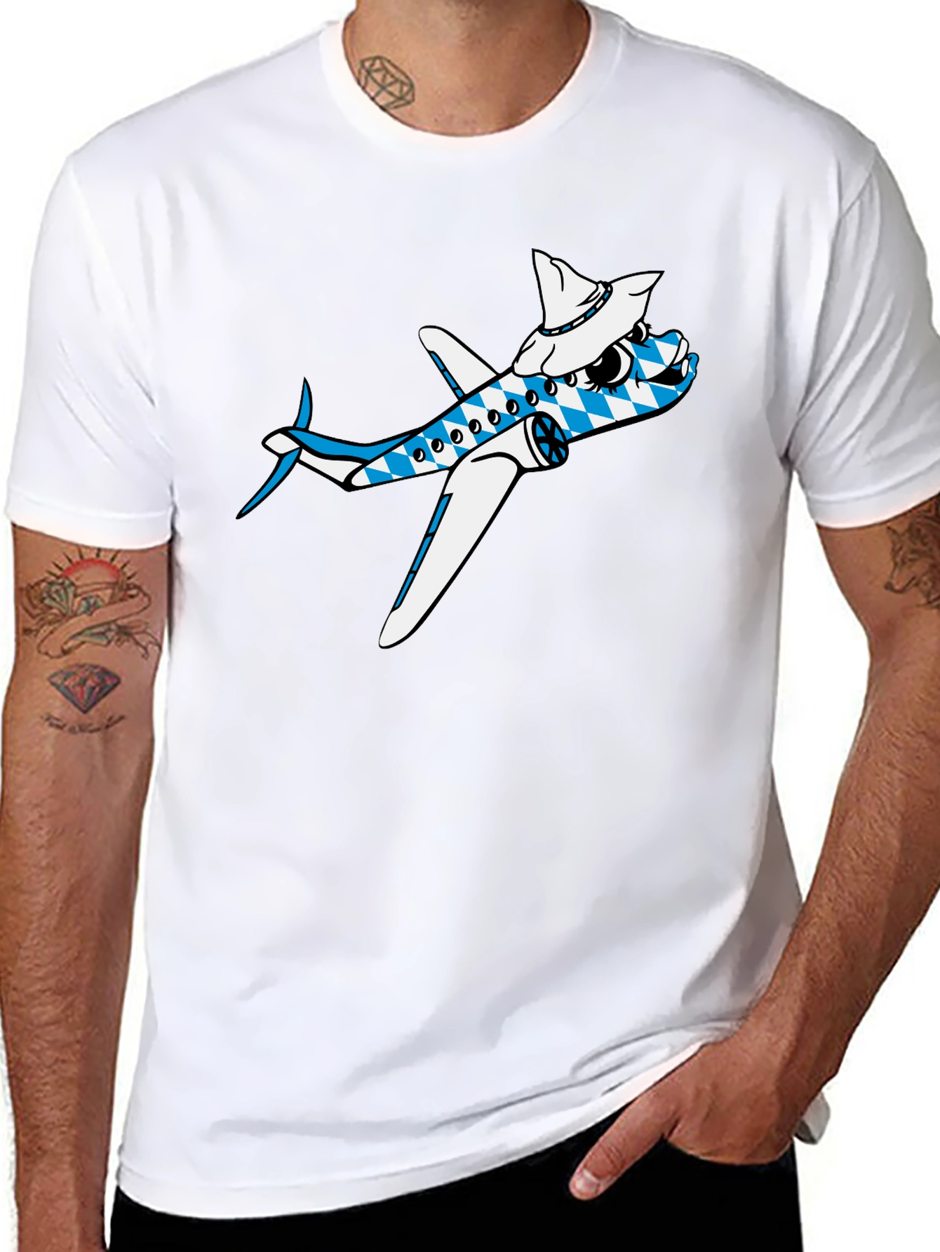 Cartoon Airplane Tee