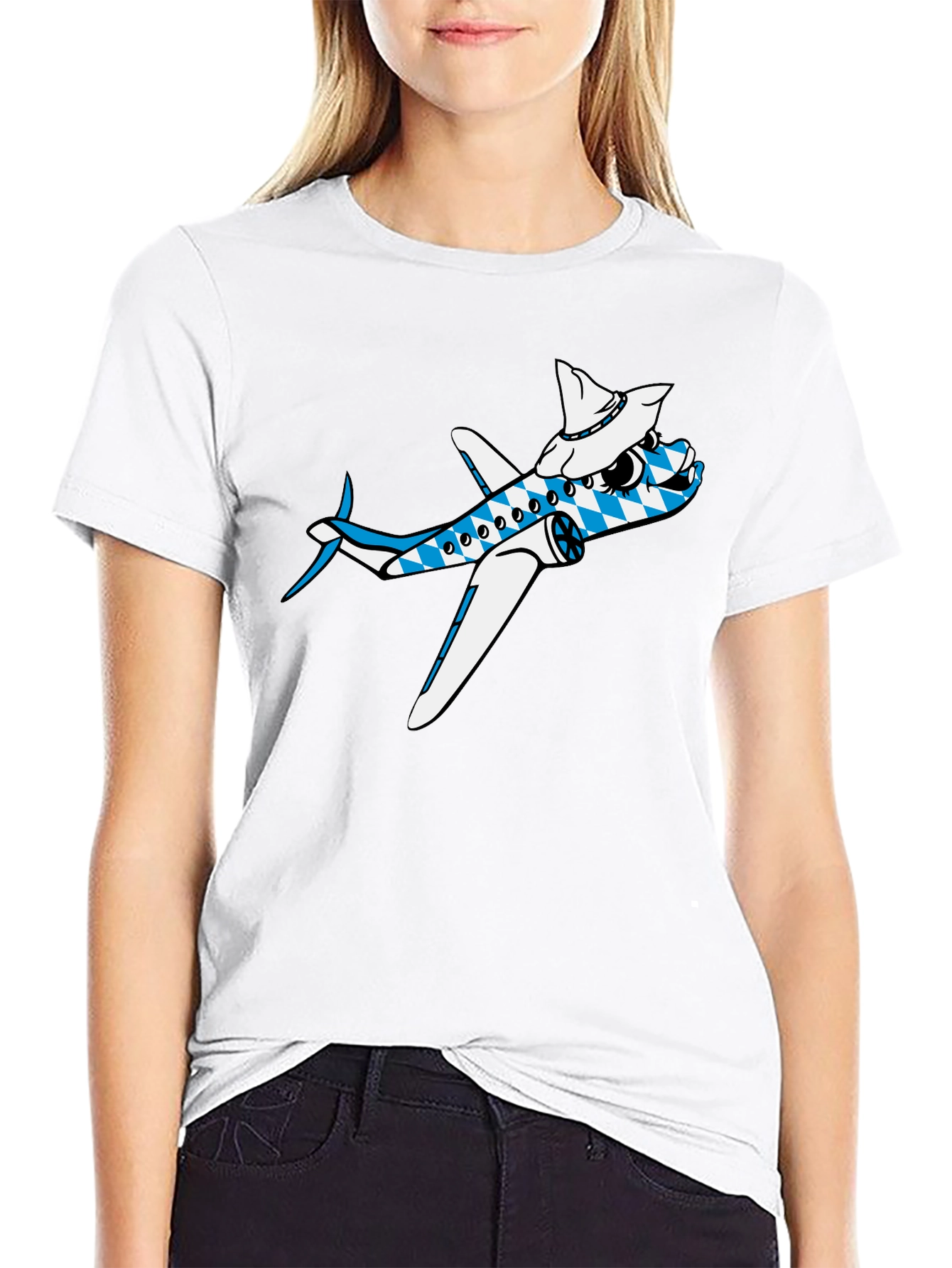 Cartoon Airplane Tee