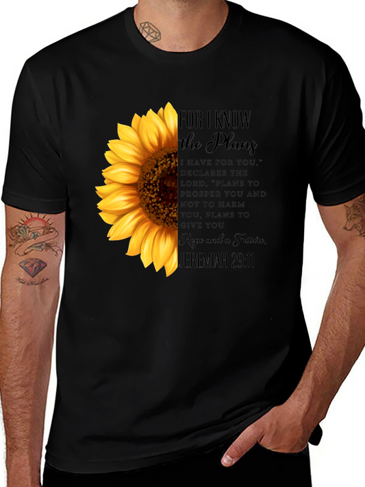 Sunflower Christian Verse Graphic T-Shirt
