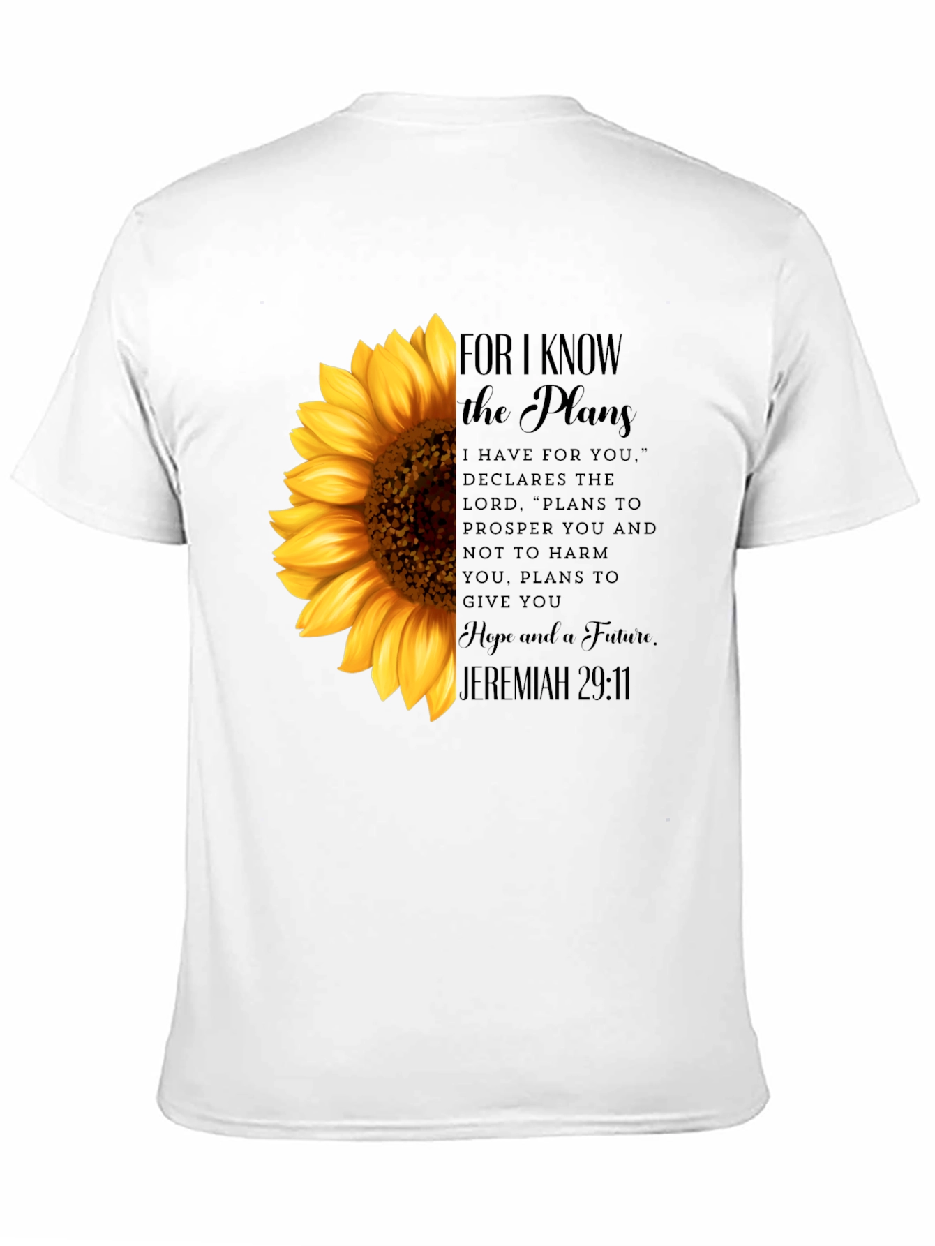 Sunflower Christian Verse Graphic T-Shirt