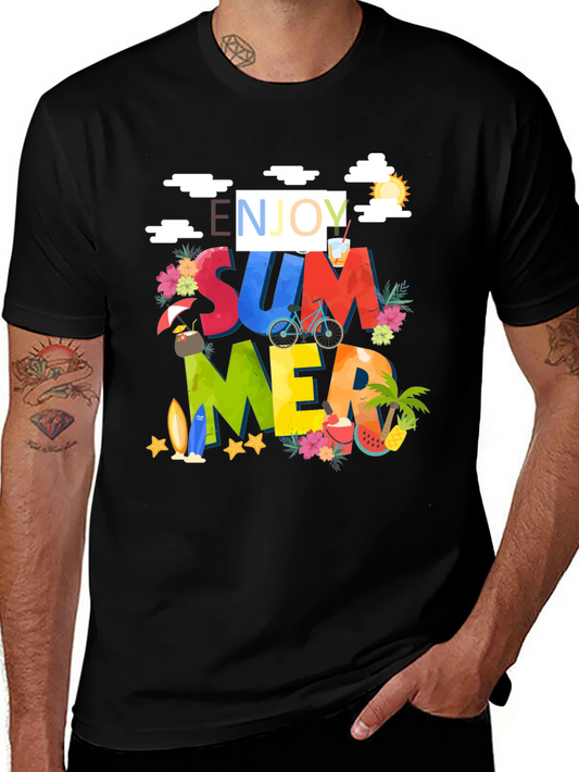 Enjoy Summer Graphic Print T-Shirt