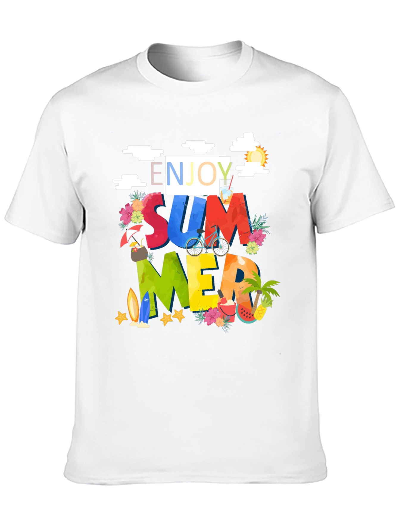 Enjoy Summer Graphic Print T-Shirt