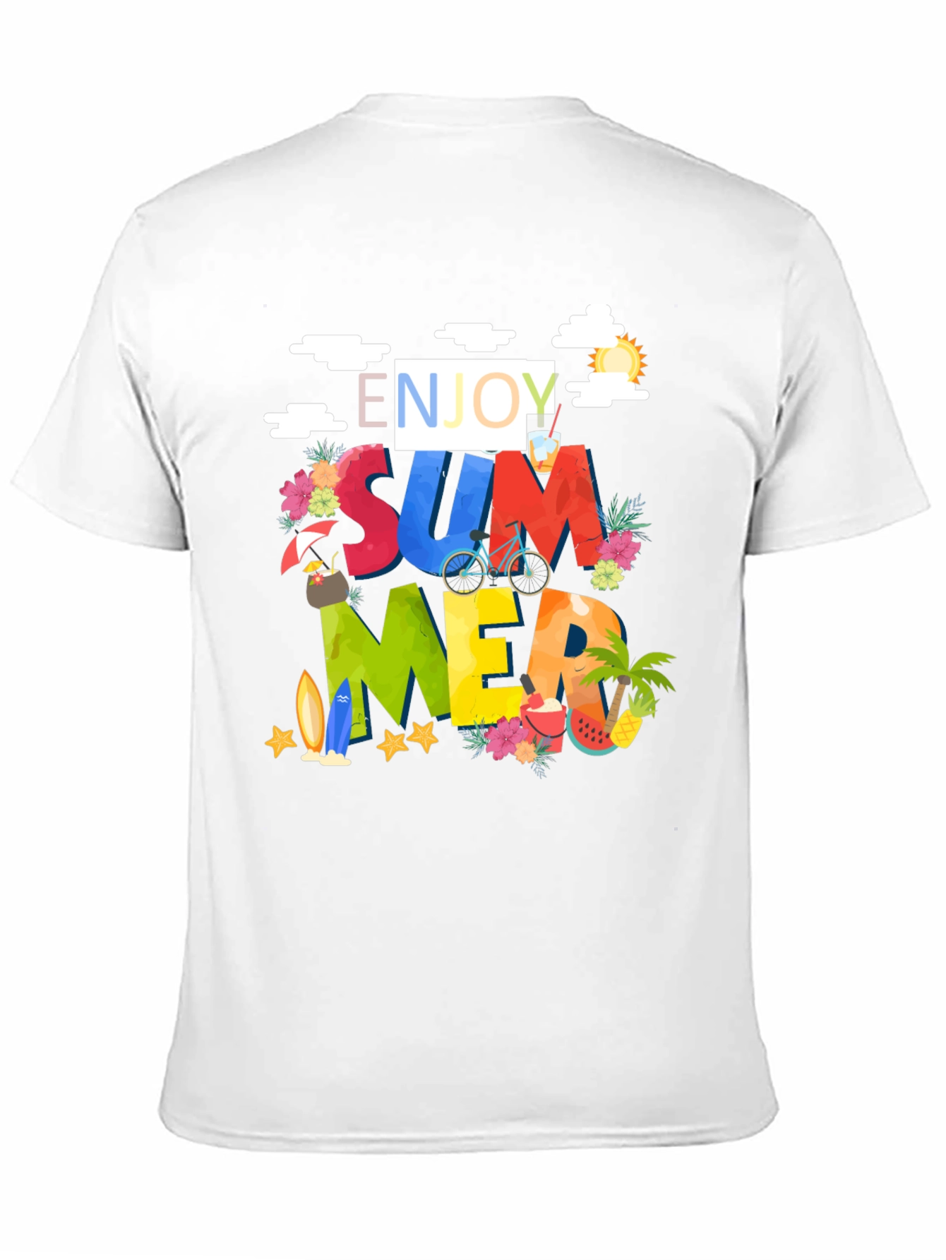 Enjoy Summer Graphic Print T-Shirt