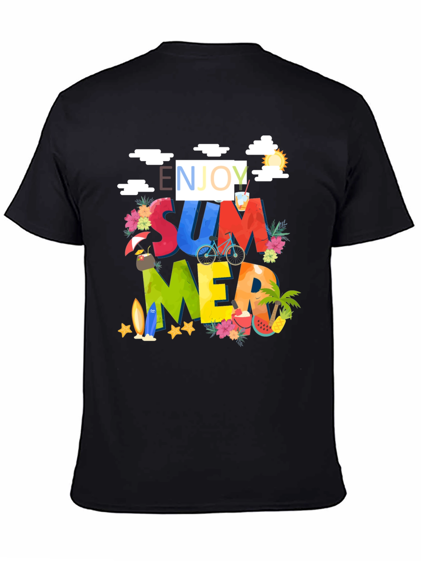 Enjoy Summer Graphic Print T-Shirt