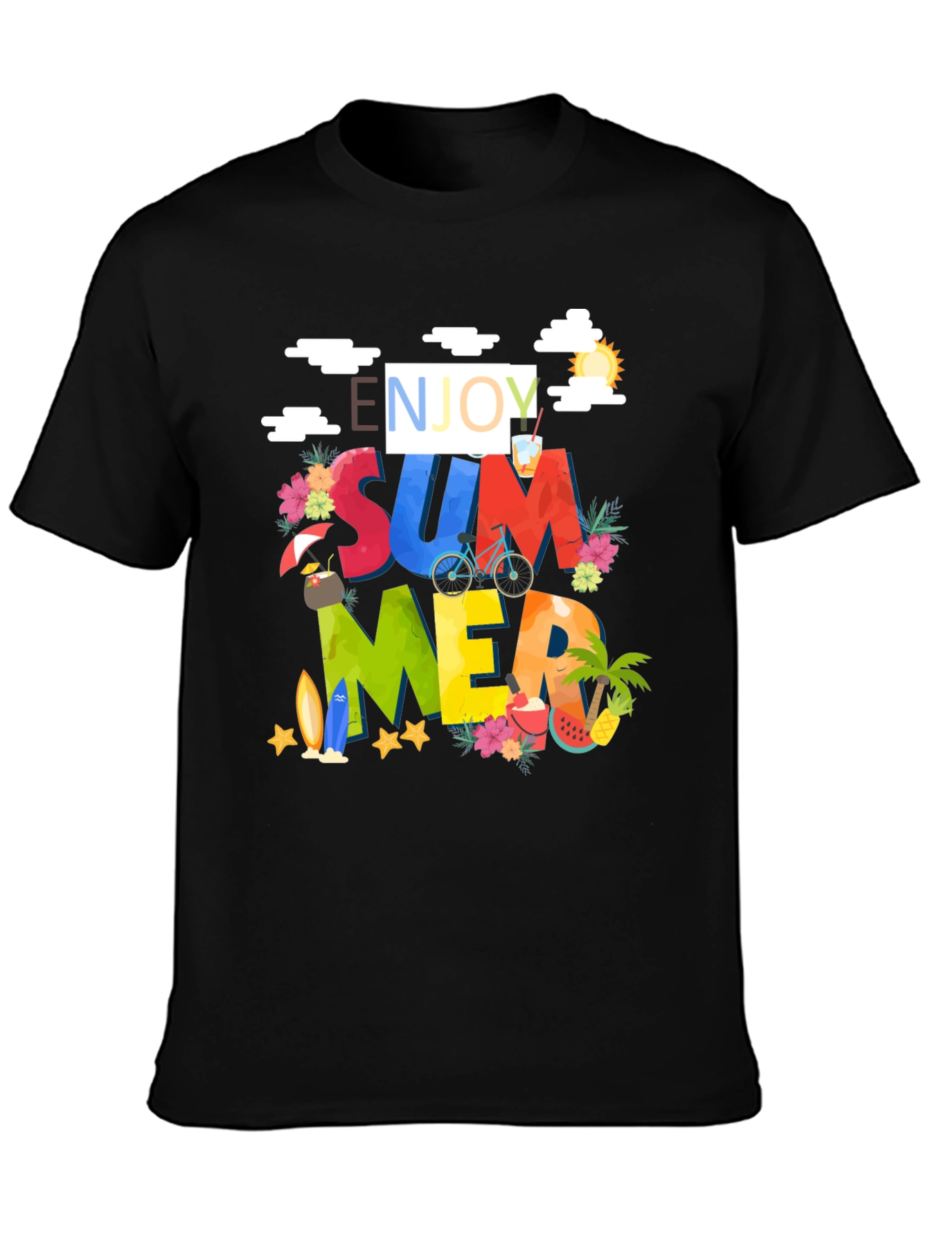 Enjoy Summer Graphic Print T-Shirt