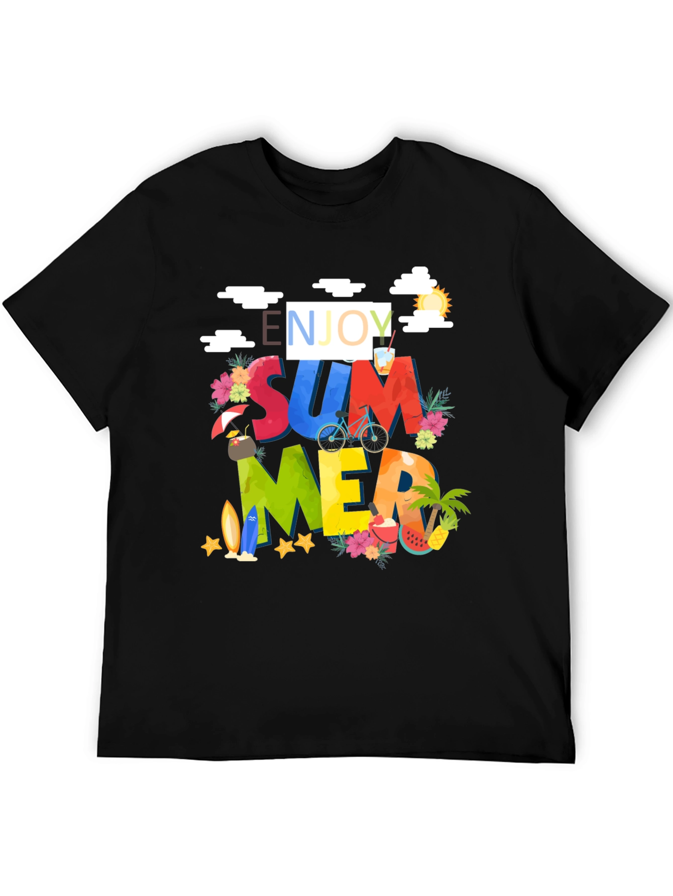 Enjoy Summer Graphic Print T-Shirt