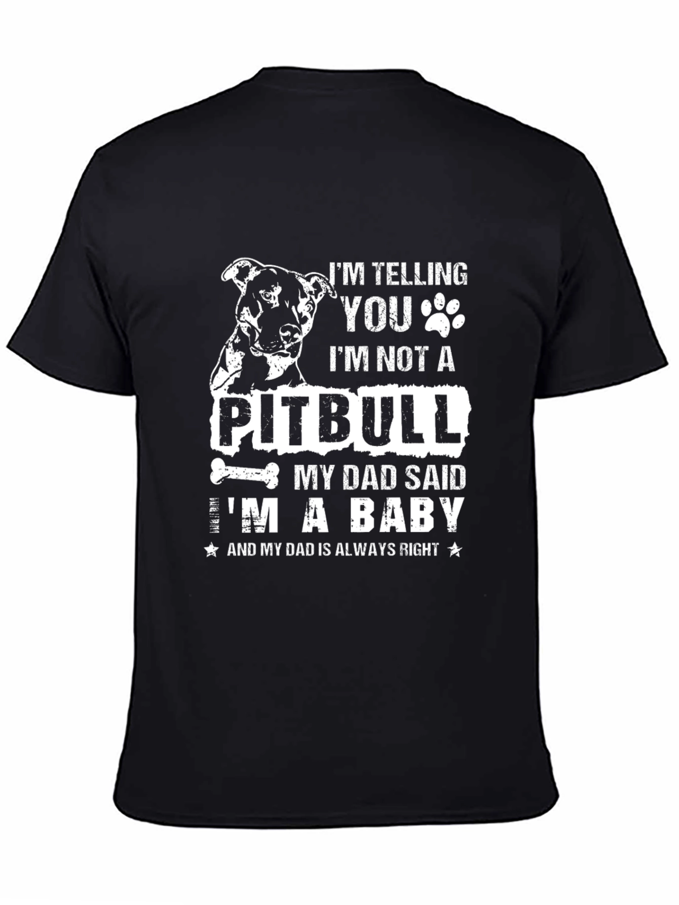 Im Not A Pitbull Mens Graphic Tee