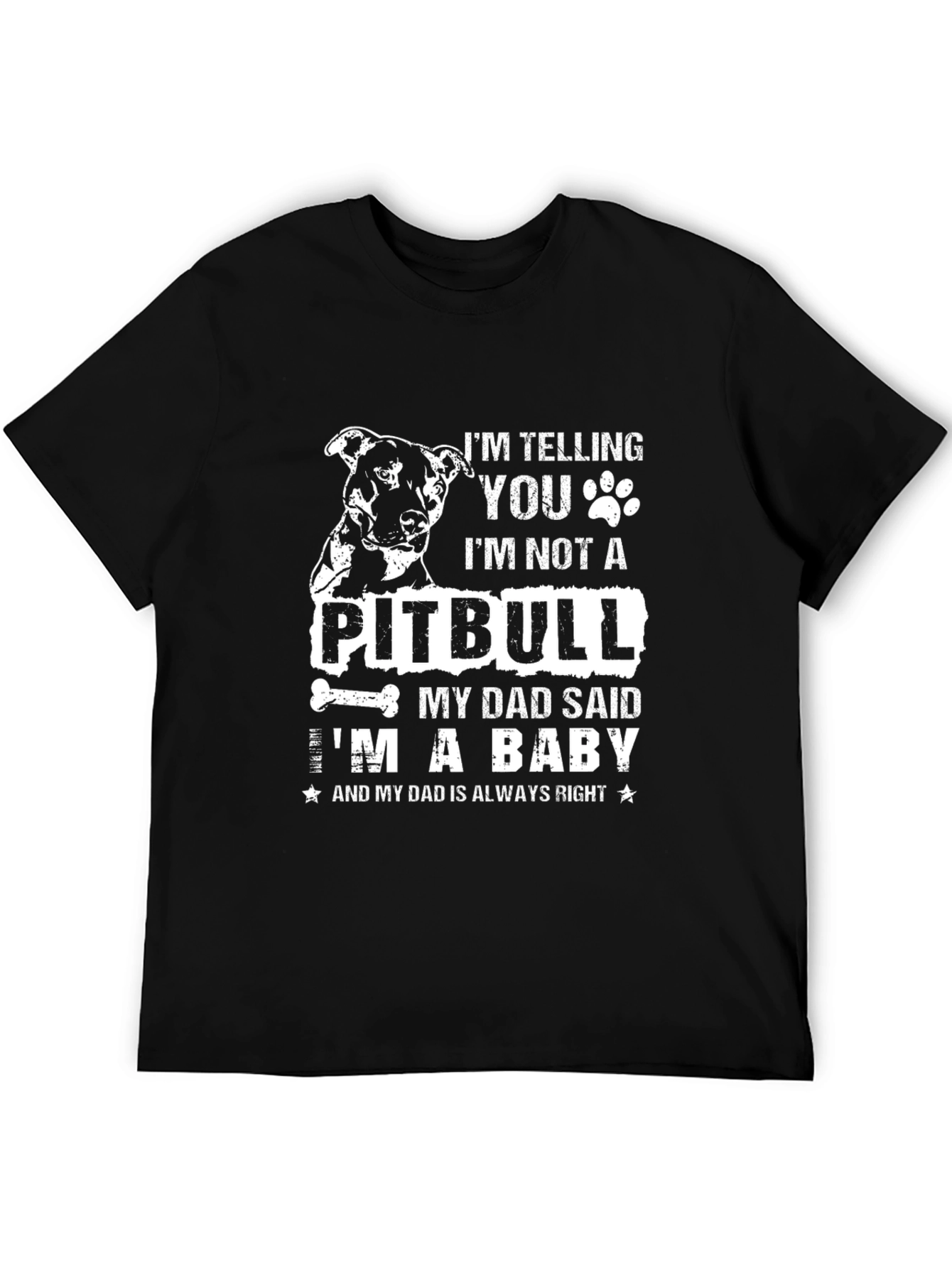 Im Not A Pitbull Mens Graphic Tee
