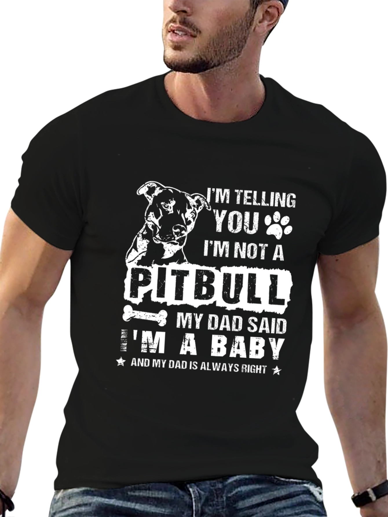Im Not A Pitbull Mens Graphic Tee
