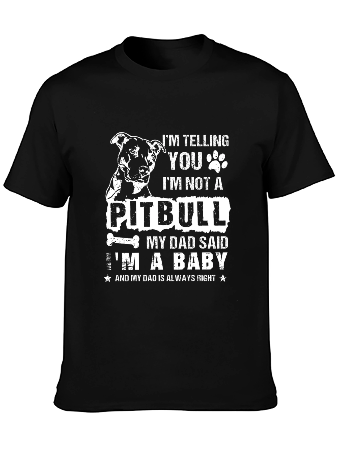 Im Not A Pitbull Mens Graphic Tee