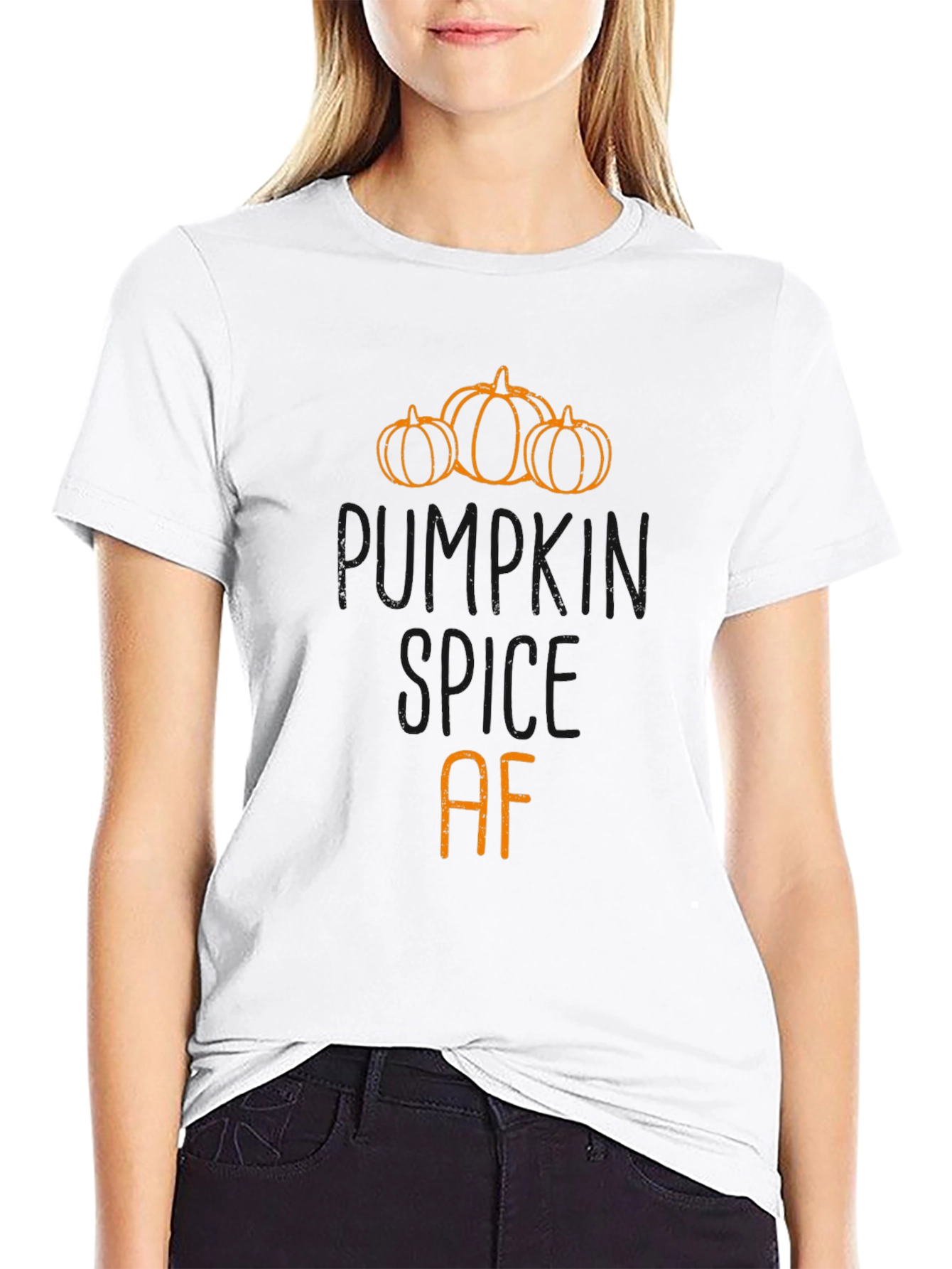 Pumpkin Spice AF Black T-Shirt