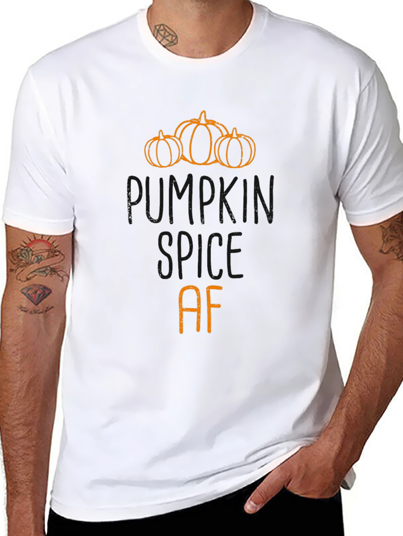 Pumpkin Spice AF Black T-Shirt