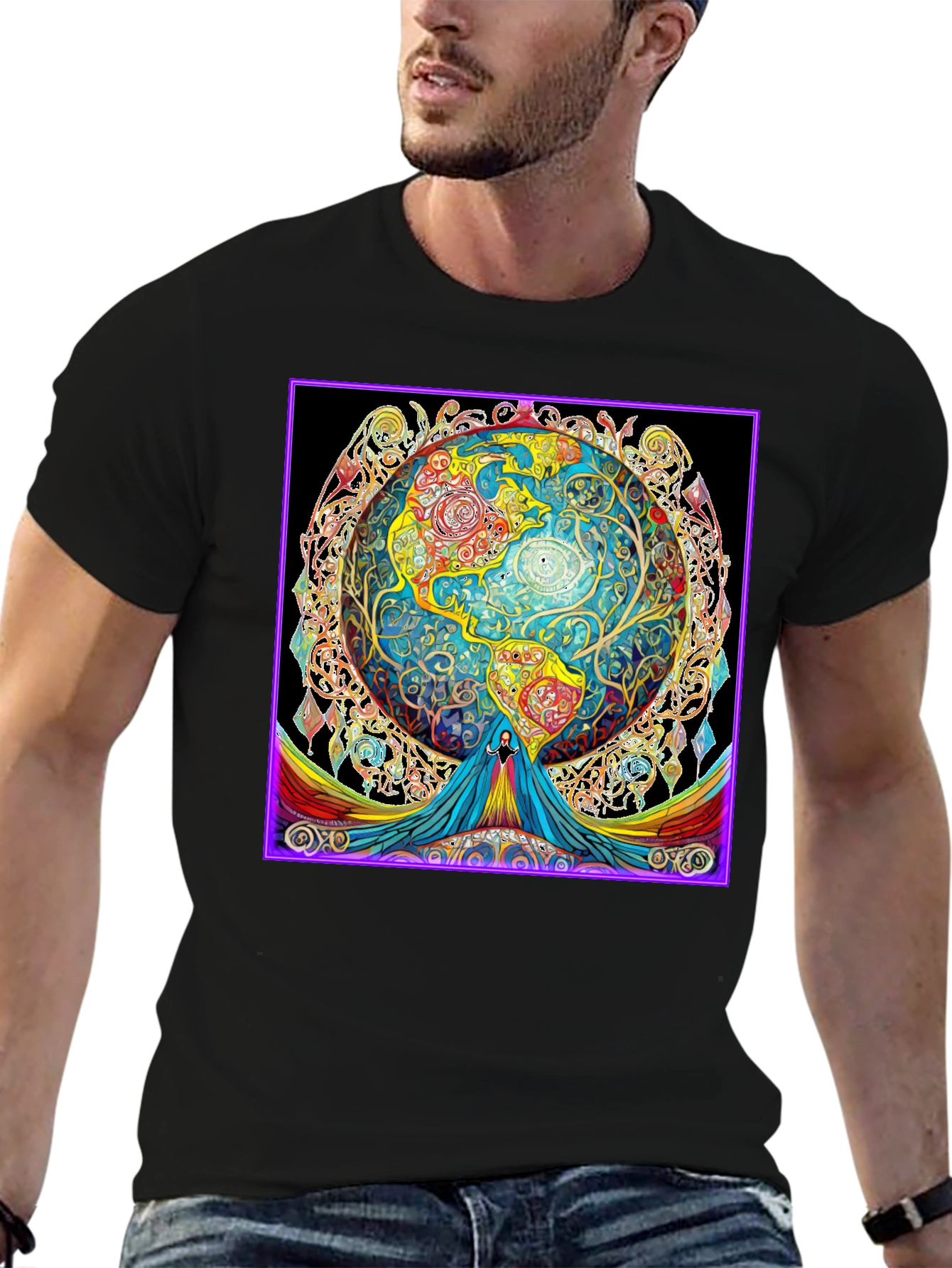 Psychedelic Earth Graphic Tee - Unisex