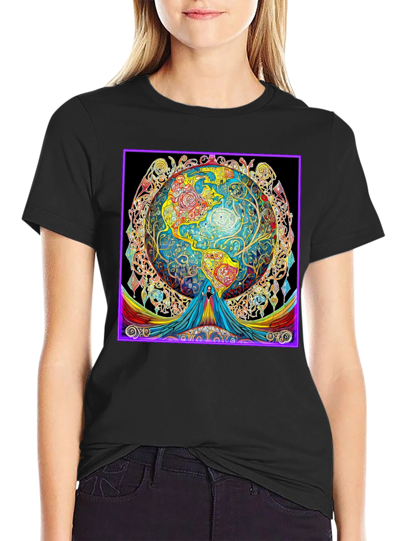 Psychedelic Earth Graphic Tee - Unisex