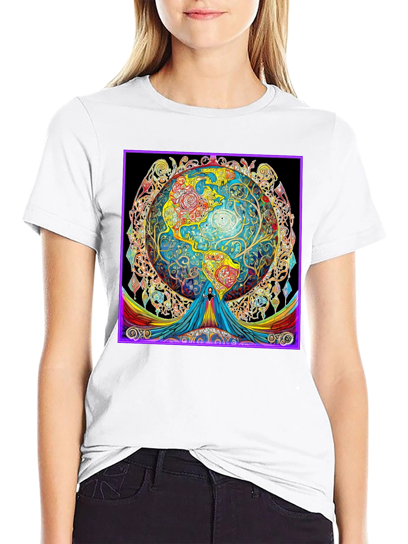Psychedelic Earth Graphic Tee - Unisex