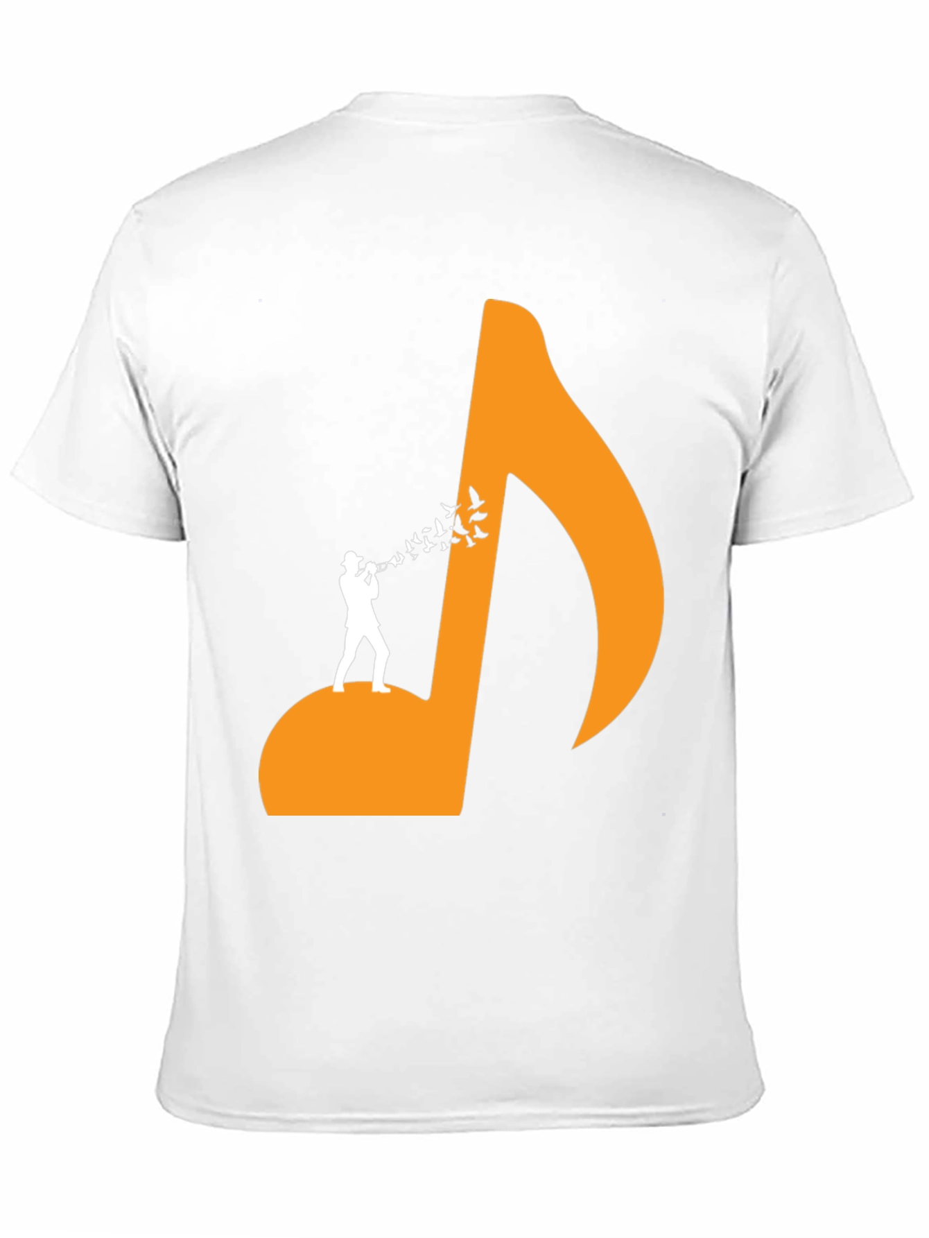 Musical Man Black Tee - Bird Song Design