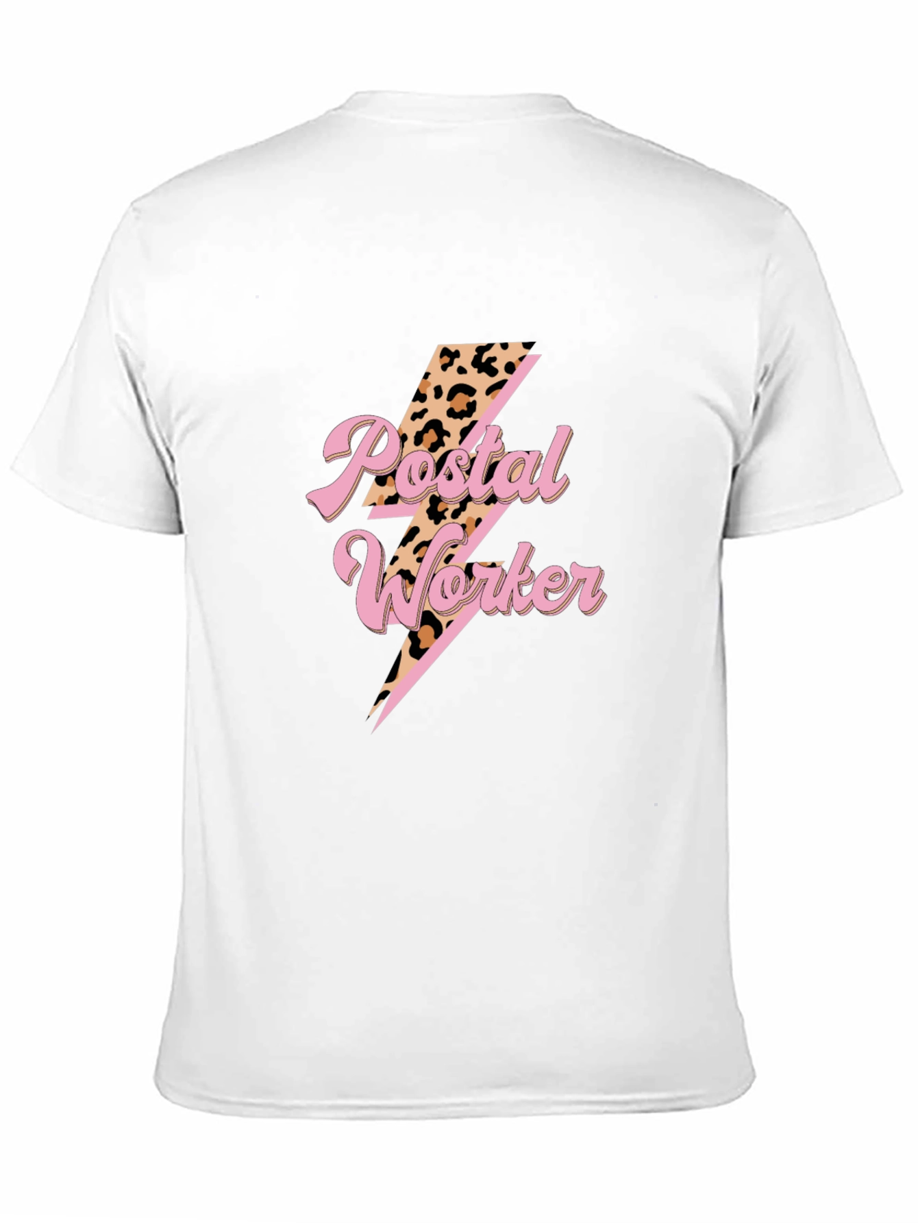 Postal Worker T-Shirt Lightning Bolt Design