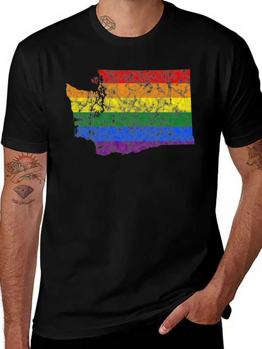Rainbow Washington State Pride T-Shirt