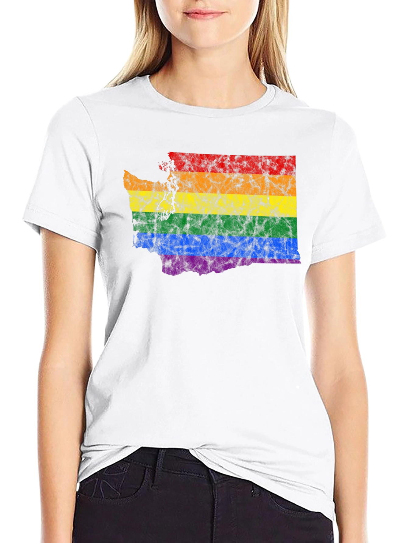 Rainbow Washington State Pride T-Shirt