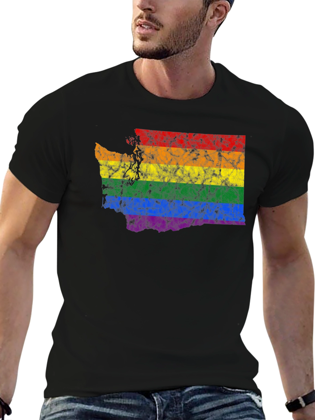 Rainbow Washington State Pride T-Shirt
