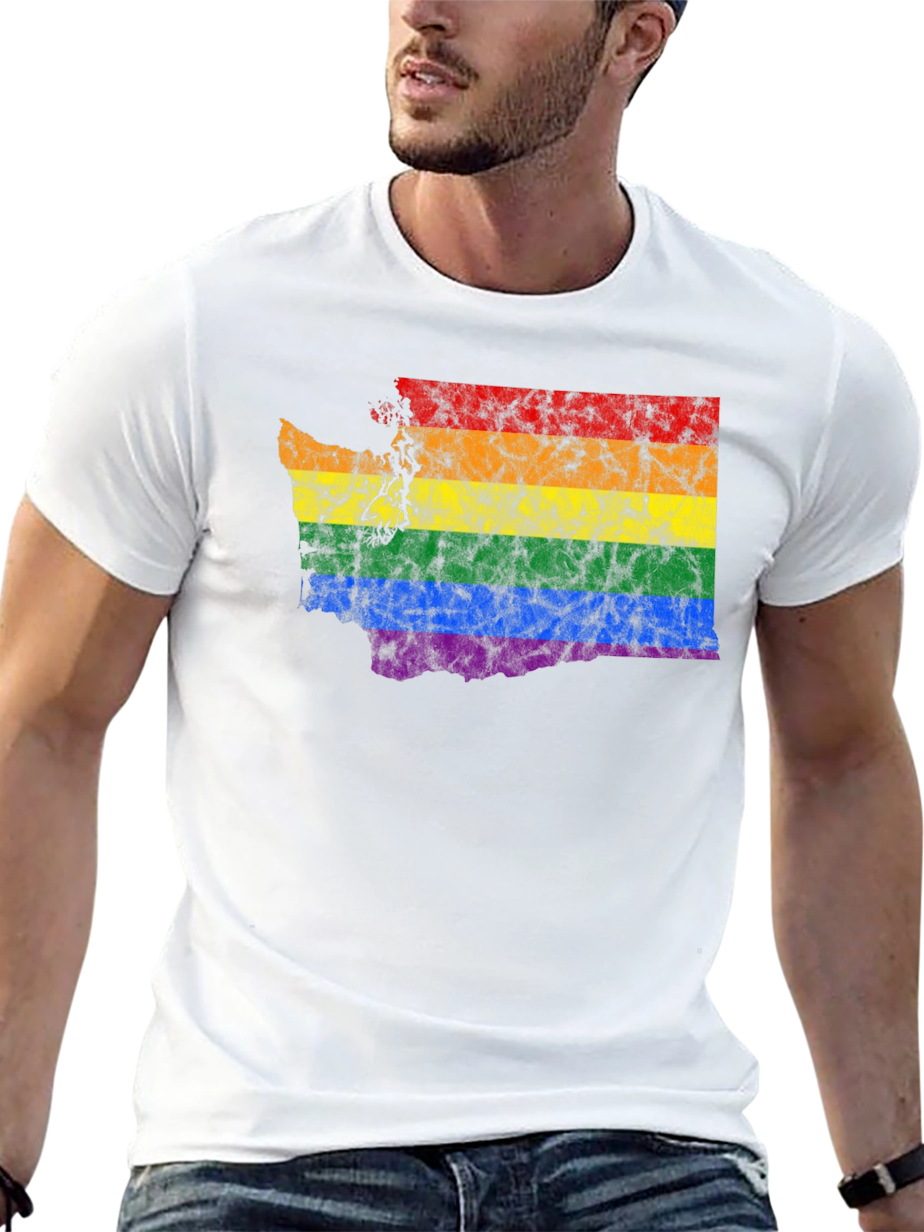 Rainbow Washington State Pride T-Shirt