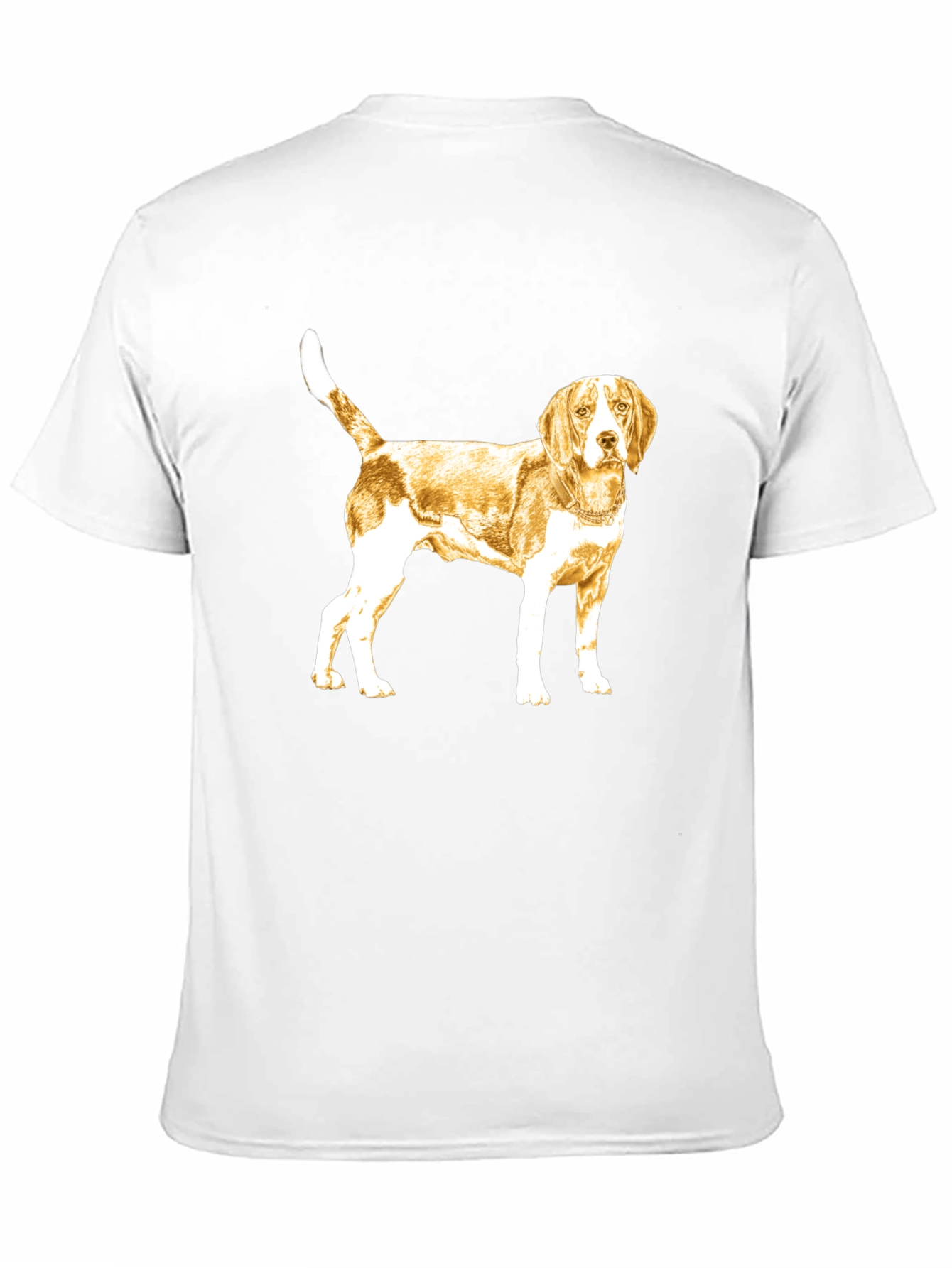 Beagle Dog Graphic Tee - Black Cotton T-Shirt