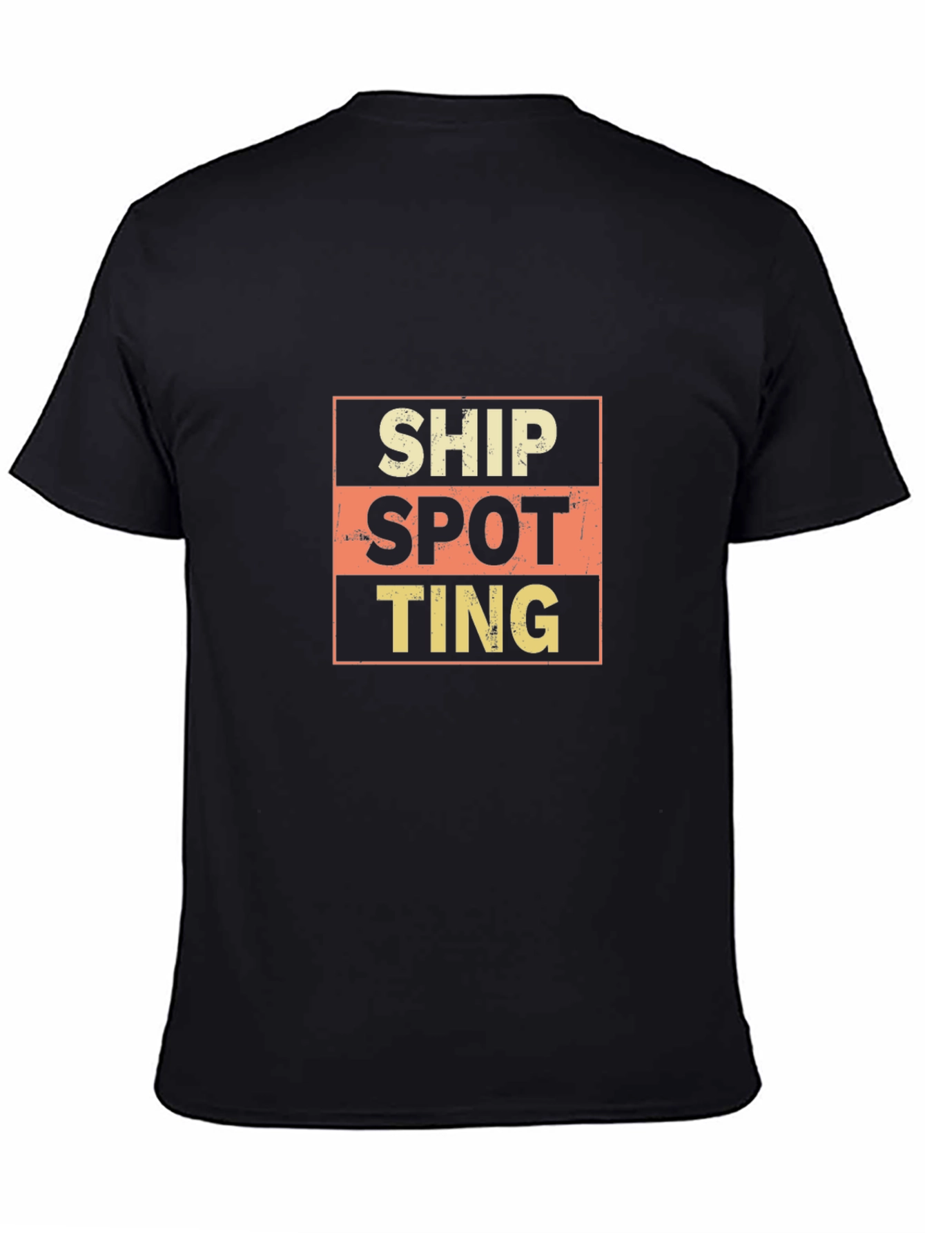 Ship Spotting Graphic T-Shirt - Classic Black Tee