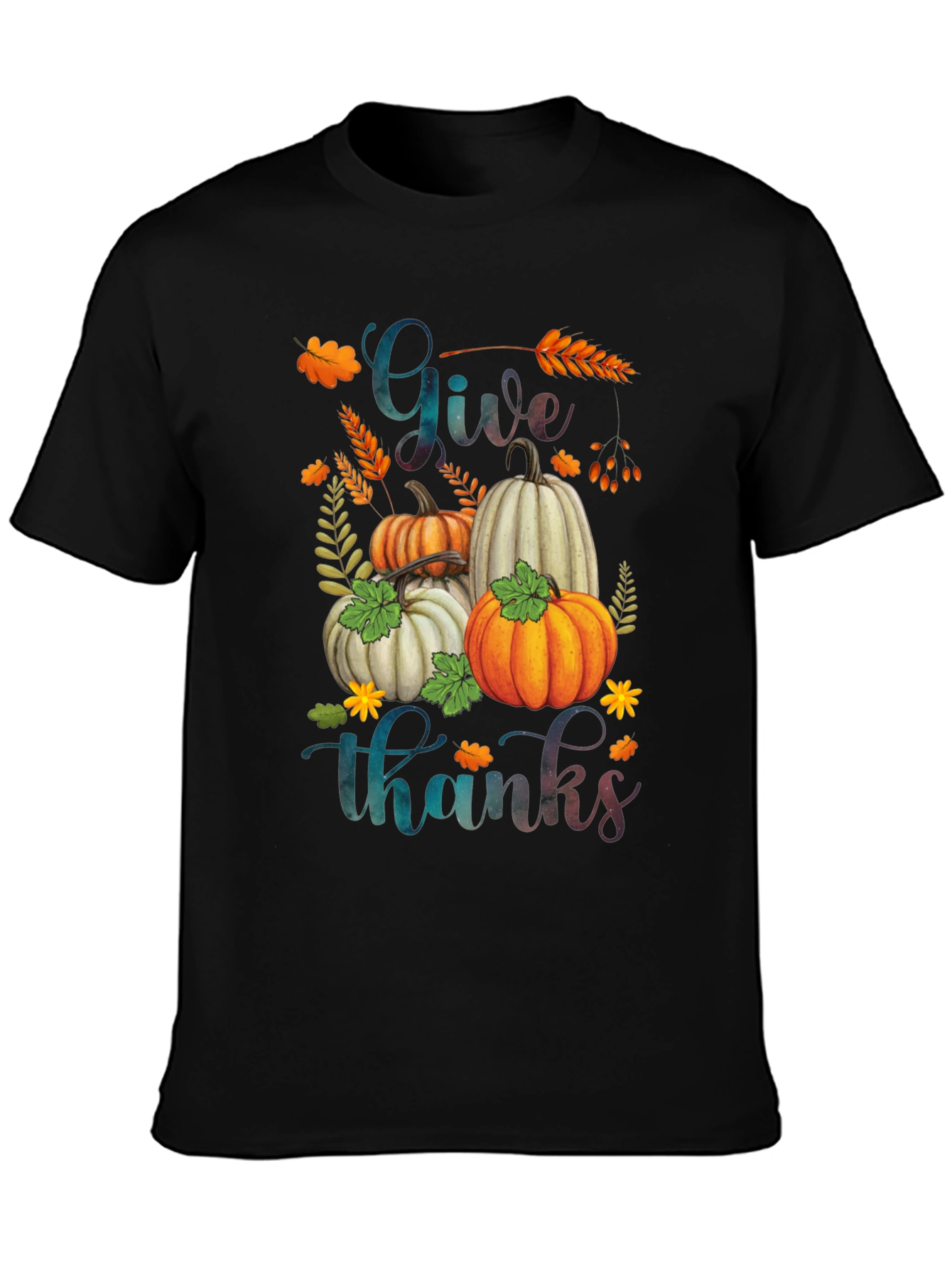 Give Thanks Pumpkin T-Shirt | Autumn Harvest Tee