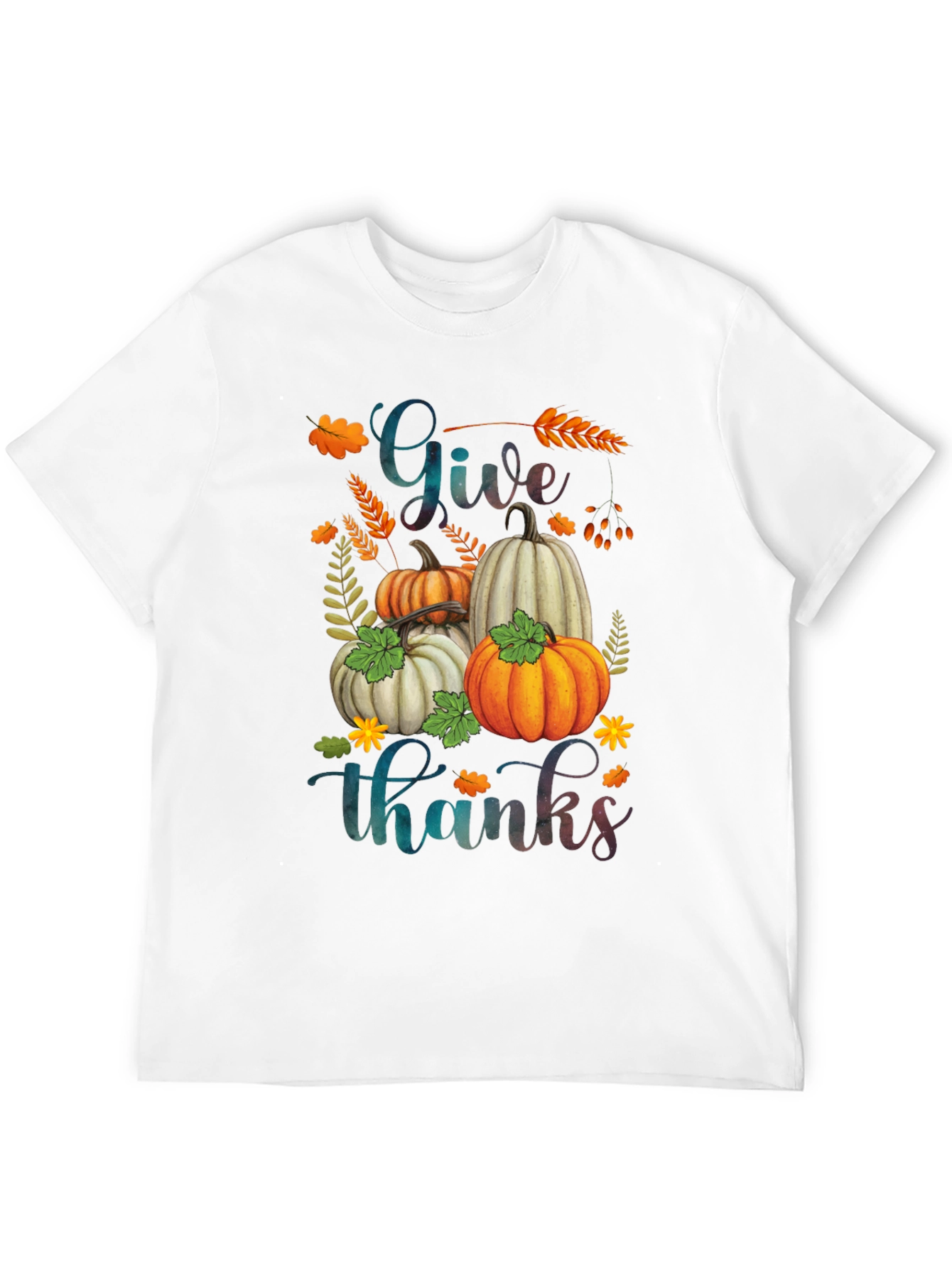 Give Thanks Pumpkin T-Shirt | Autumn Harvest Tee