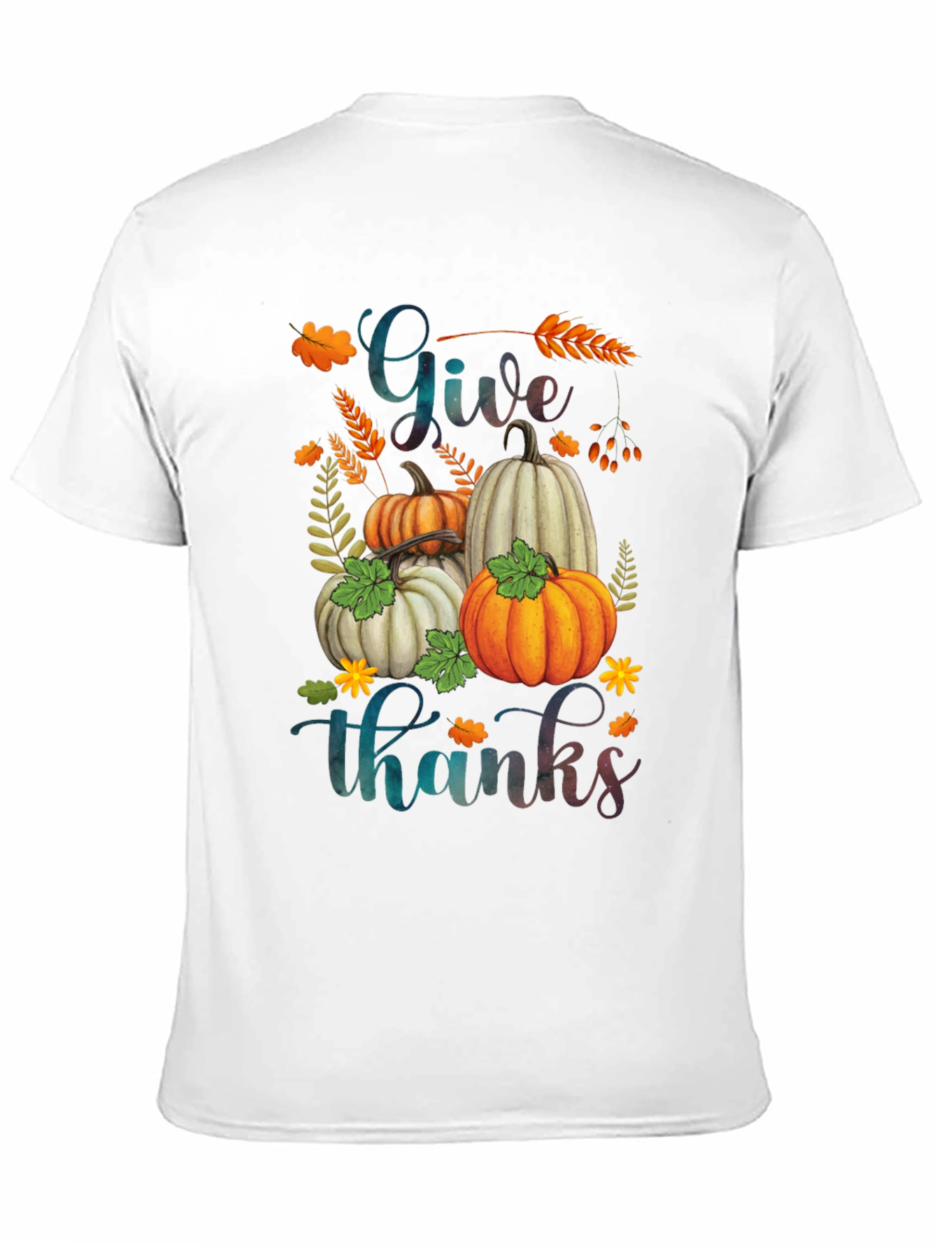 Give Thanks Pumpkin T-Shirt | Autumn Harvest Tee