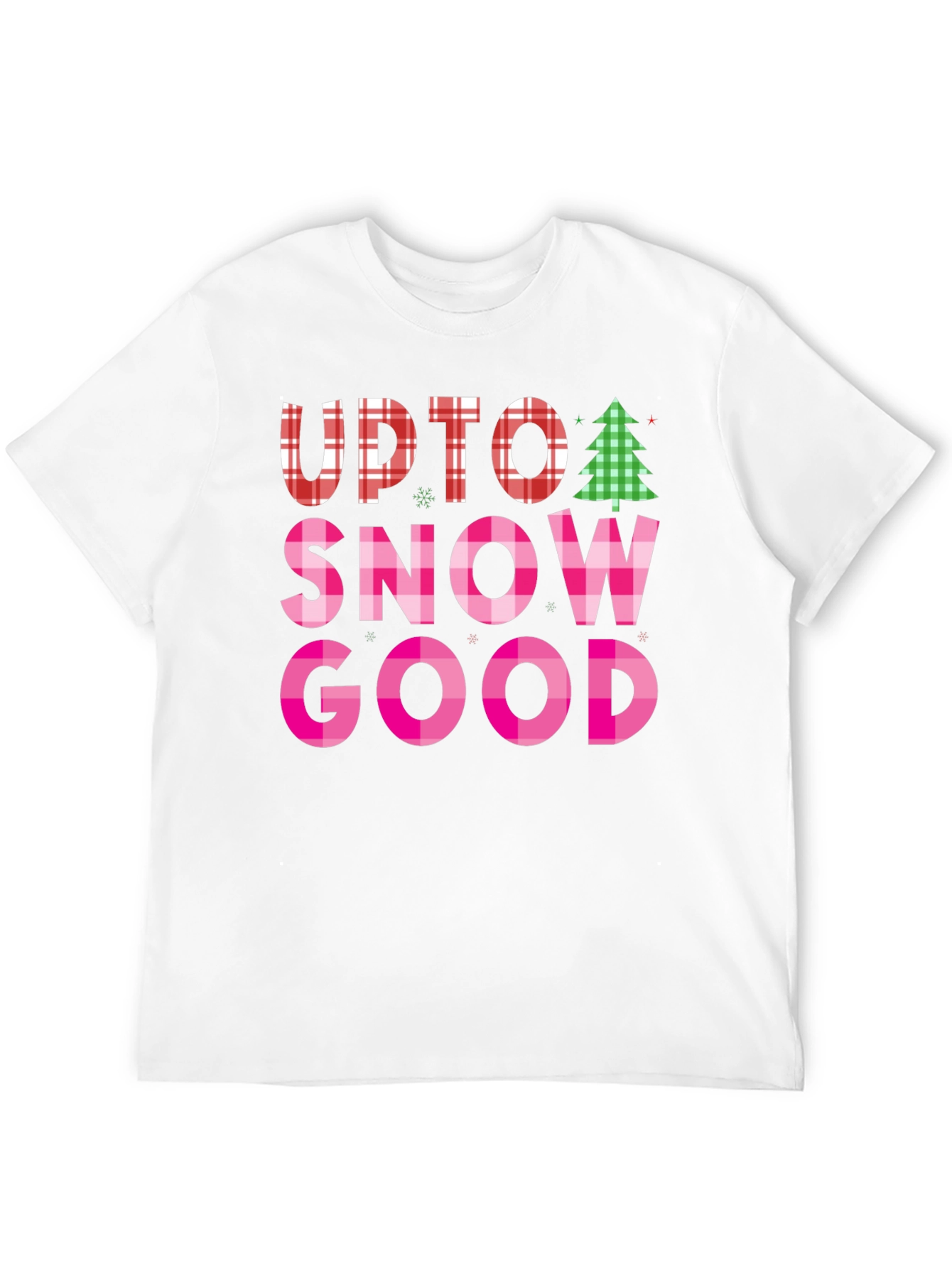 Up To Snow Good Black Graphic T-Shirt