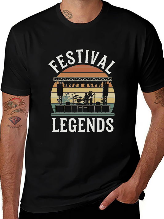 Festival Legends Graphic Tee - Concert Stage Design