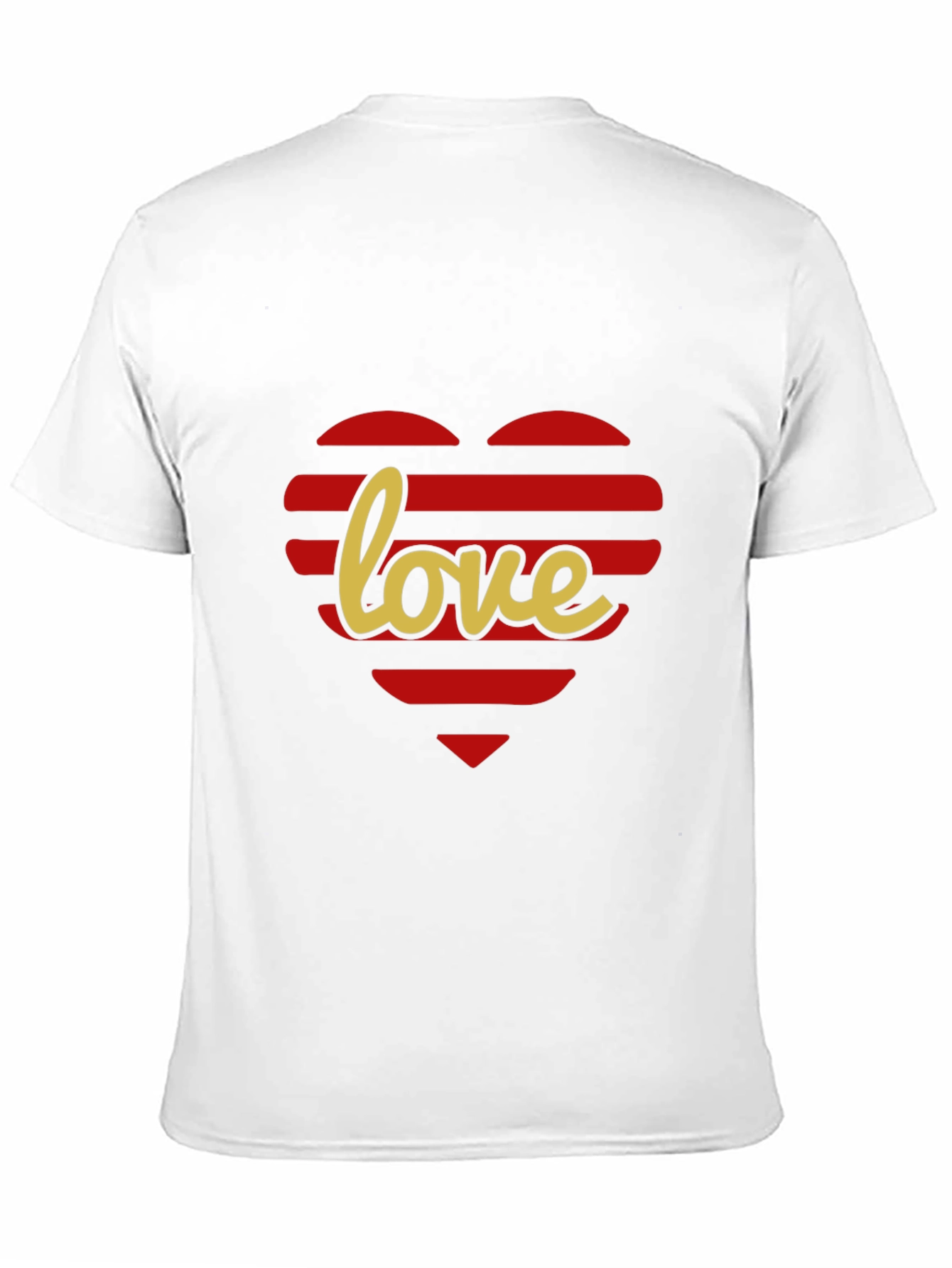 Love Heart Striped T-Shirt