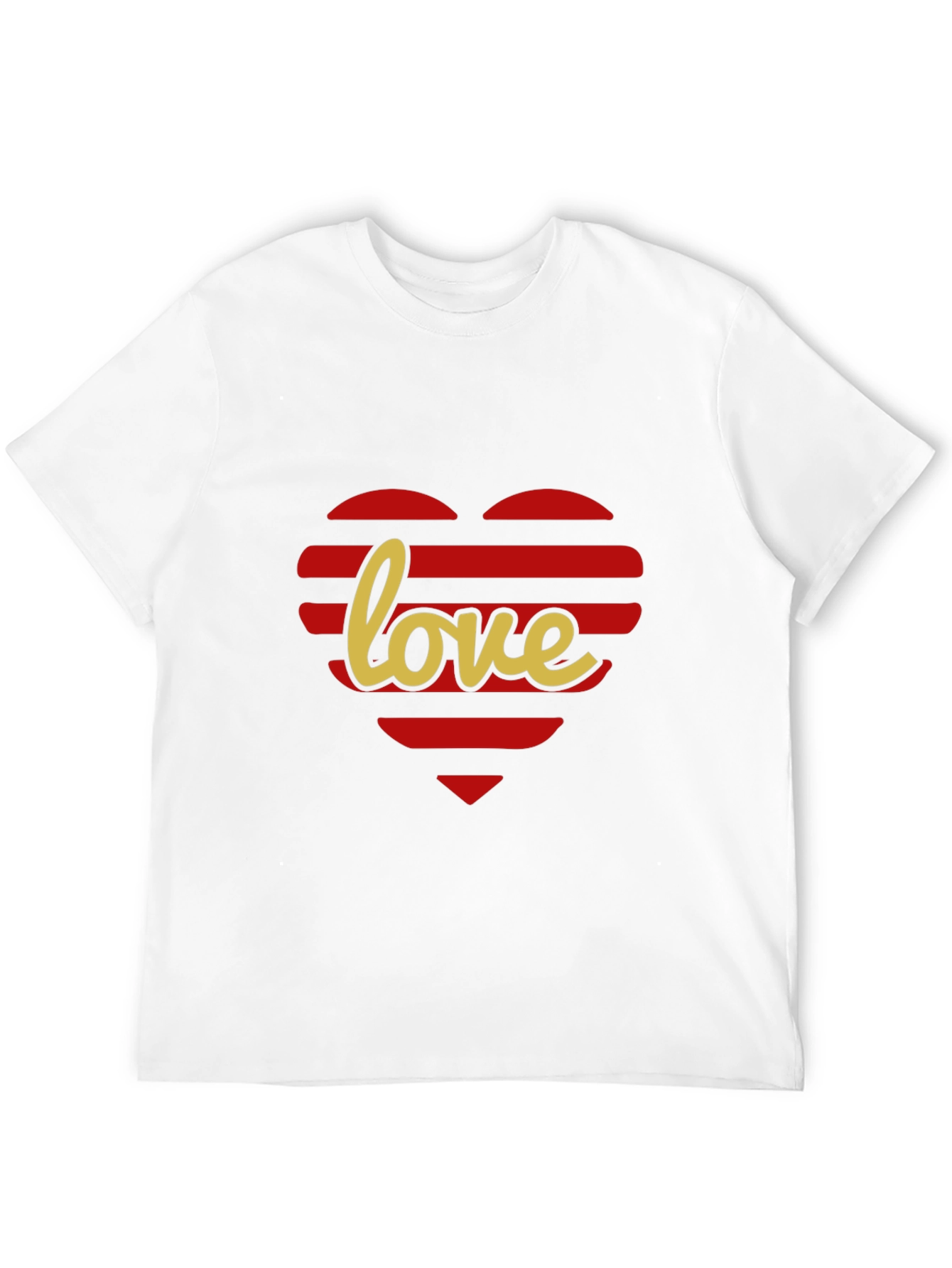 Love Heart Striped T-Shirt