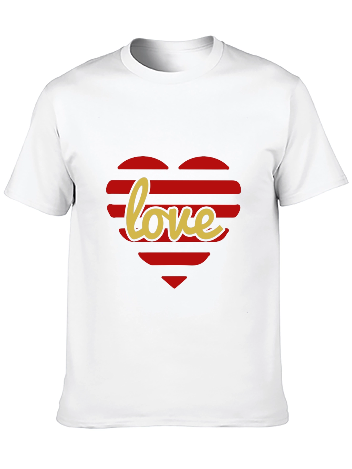 Love Heart Striped T-Shirt