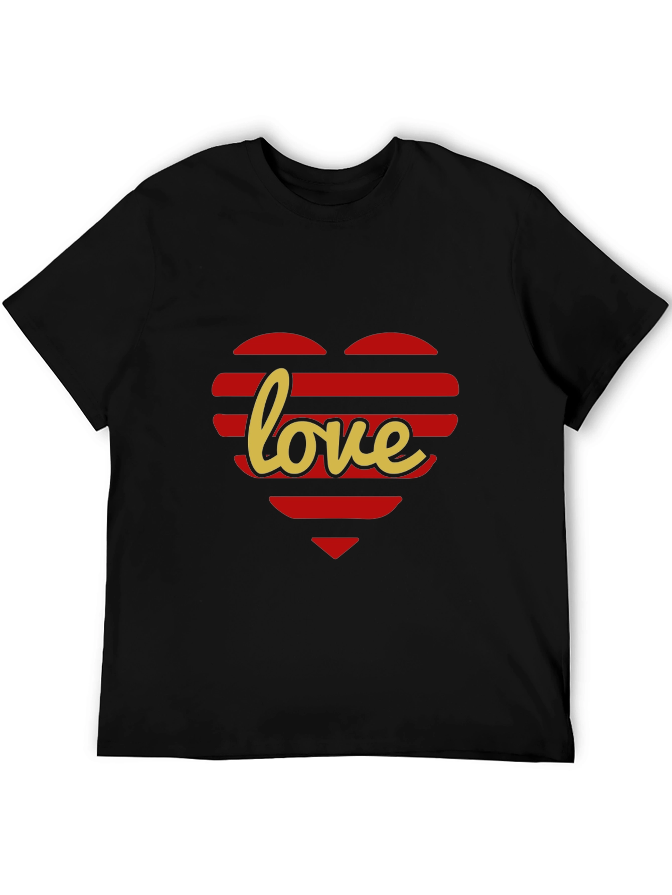 Love Heart Striped T-Shirt