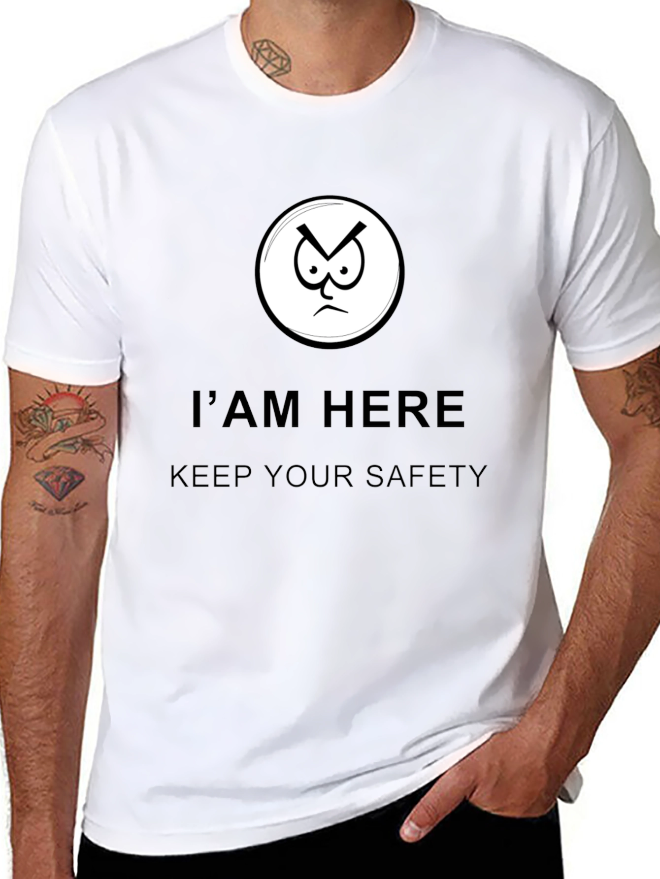 Im Here Keep Your Safety Graphic Tee