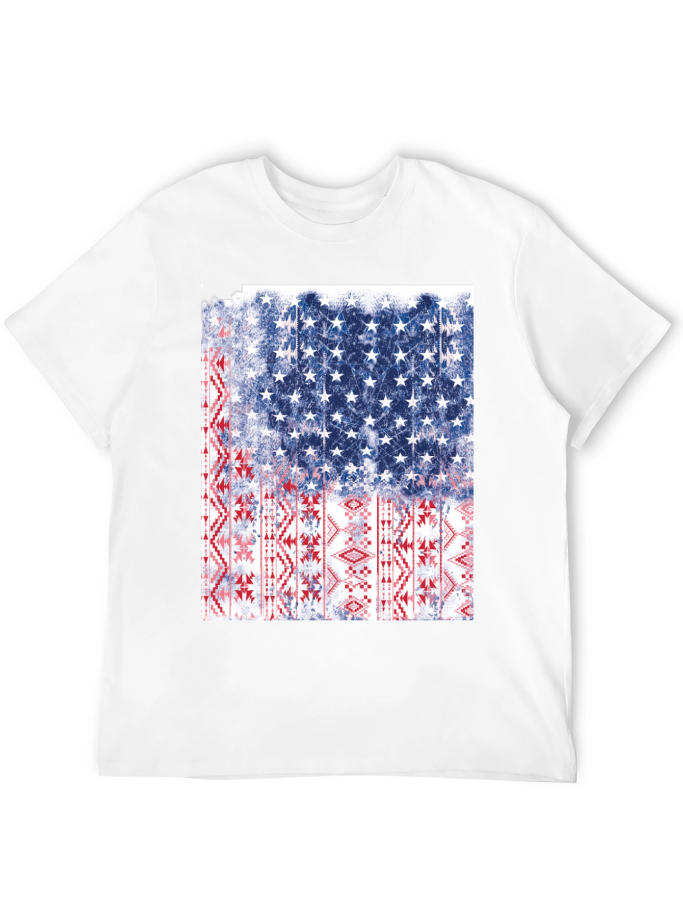 American Flag Aztec Graphic T-Shirt