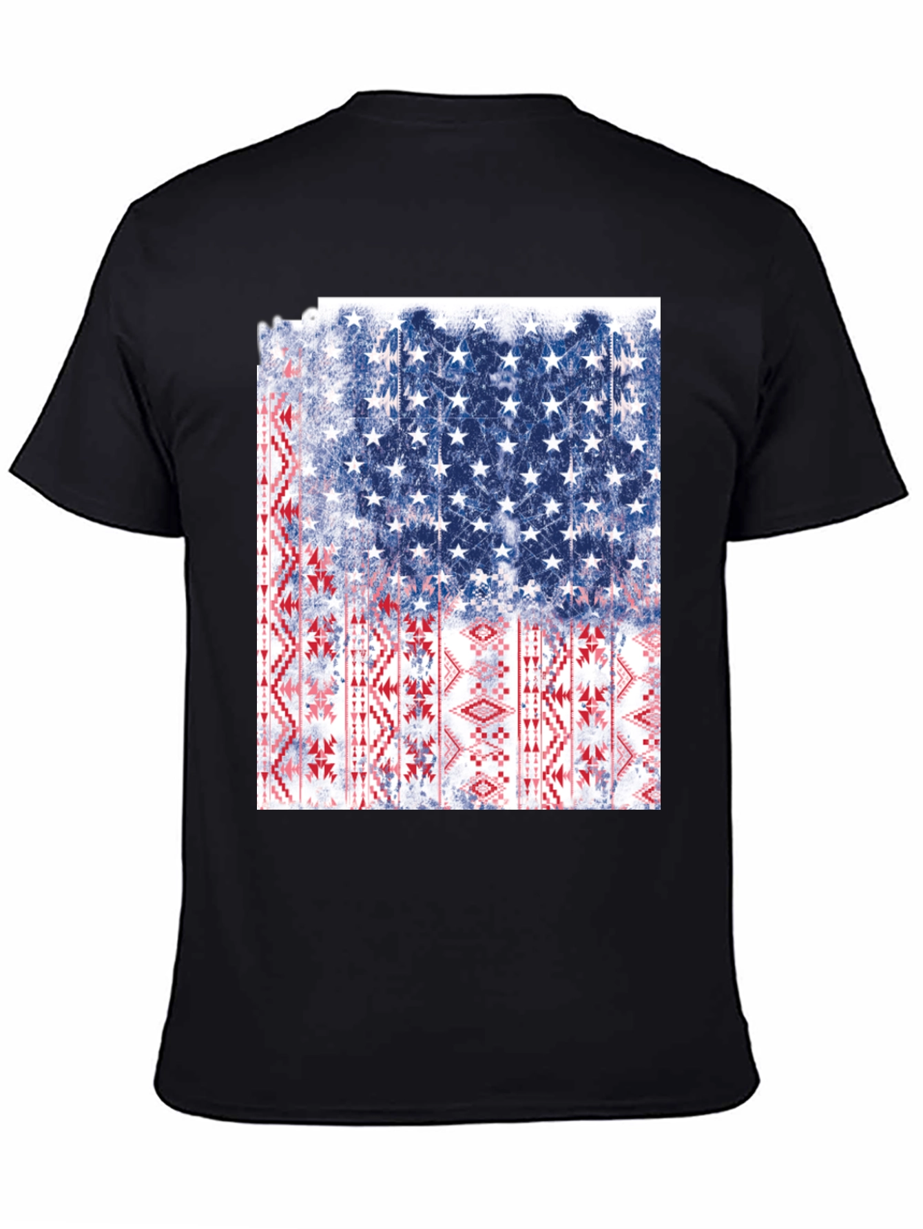 American Flag Aztec Graphic T-Shirt
