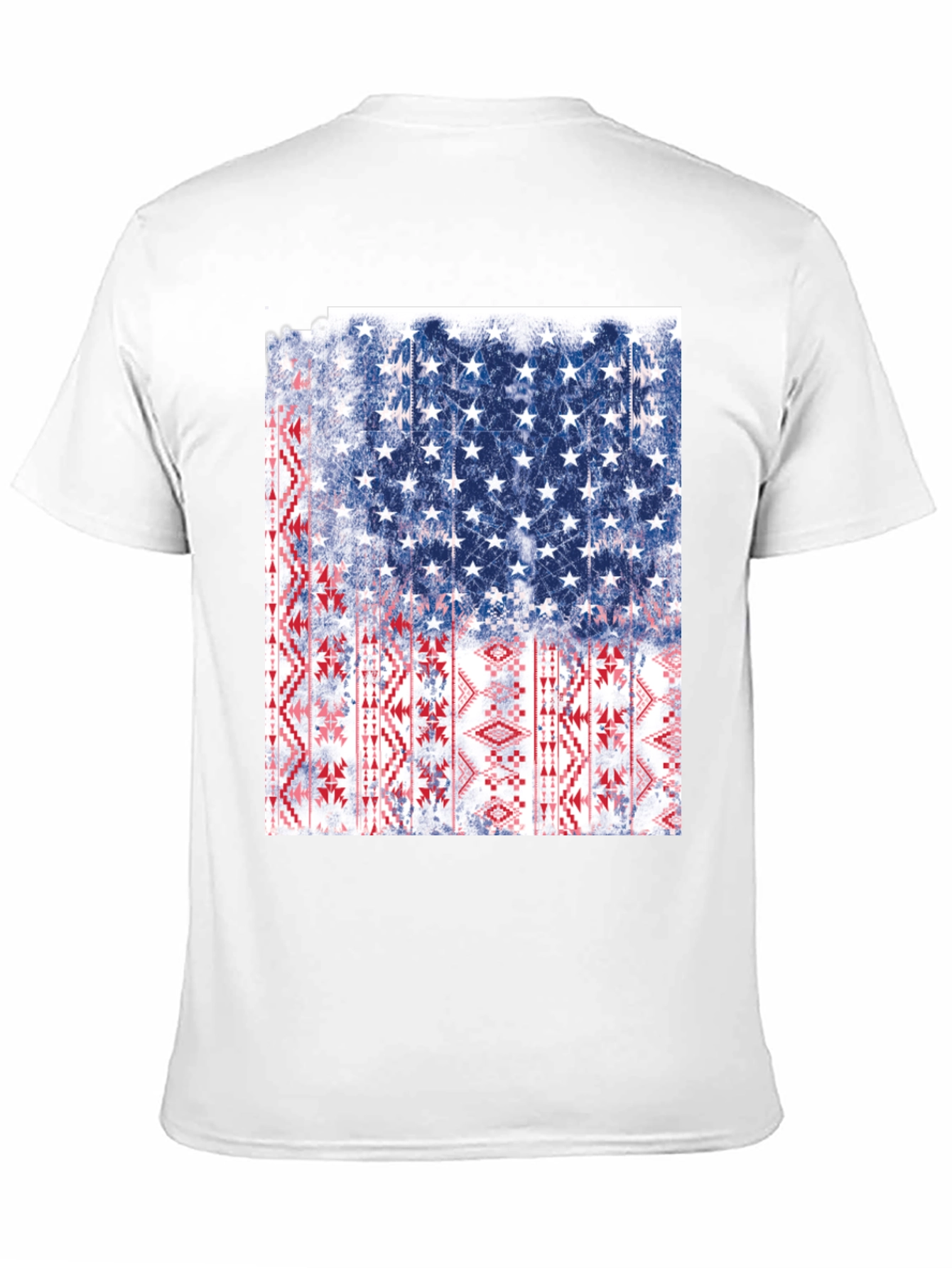 American Flag Aztec Graphic T-Shirt