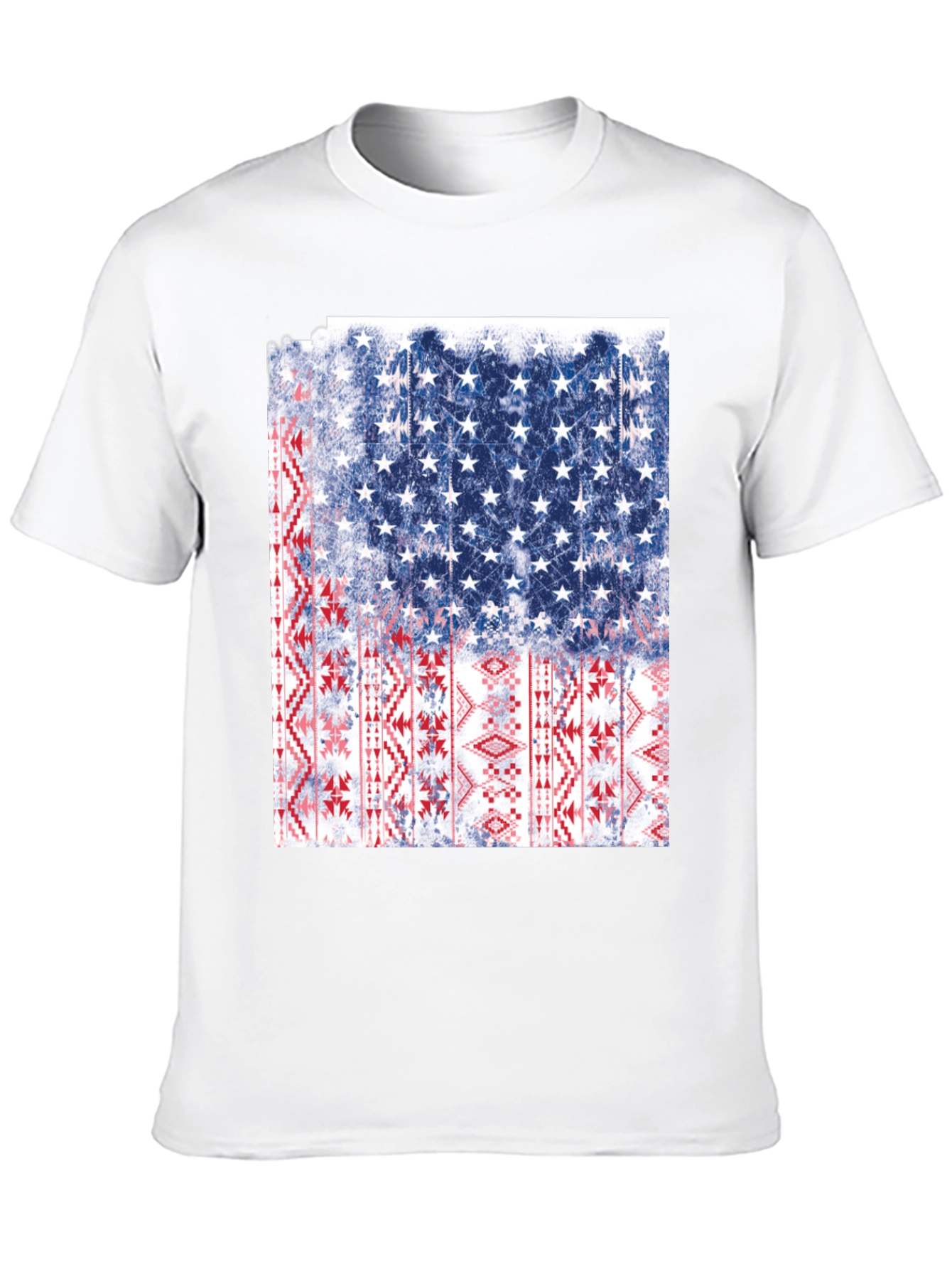 American Flag Aztec Graphic T-Shirt