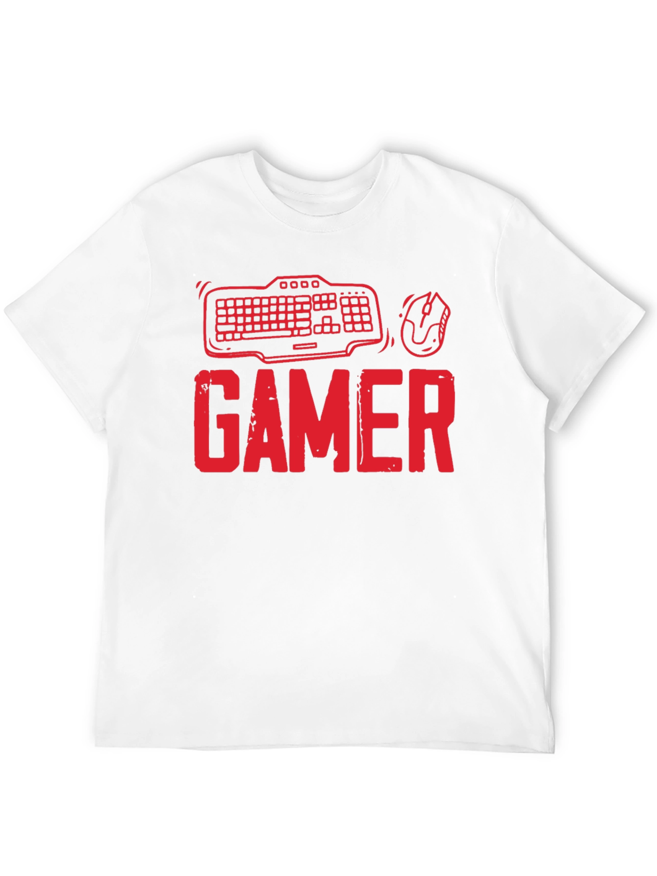 Gamer T-Shirt - Keyboard and Mouse Design