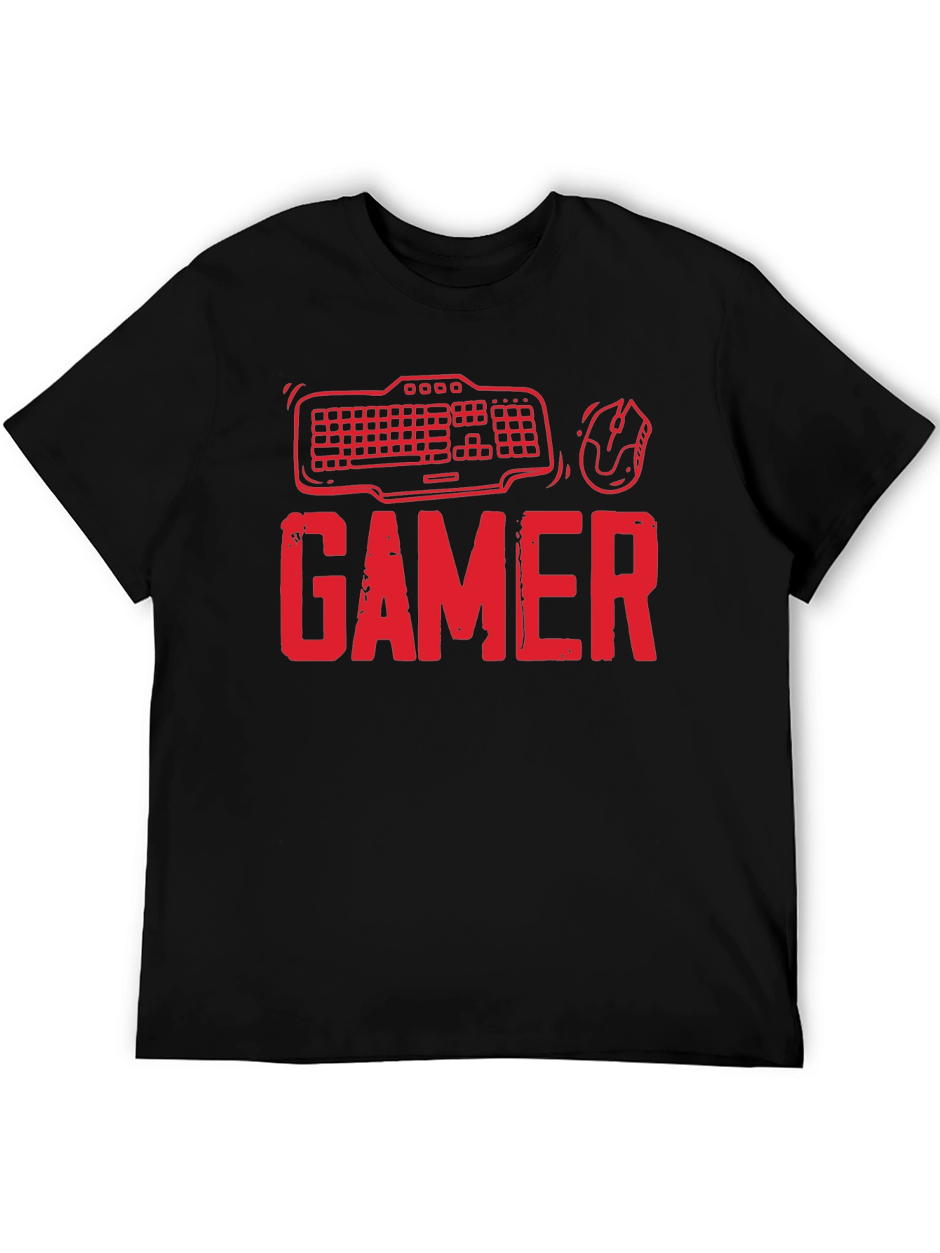 Gamer T-Shirt - Keyboard and Mouse Design