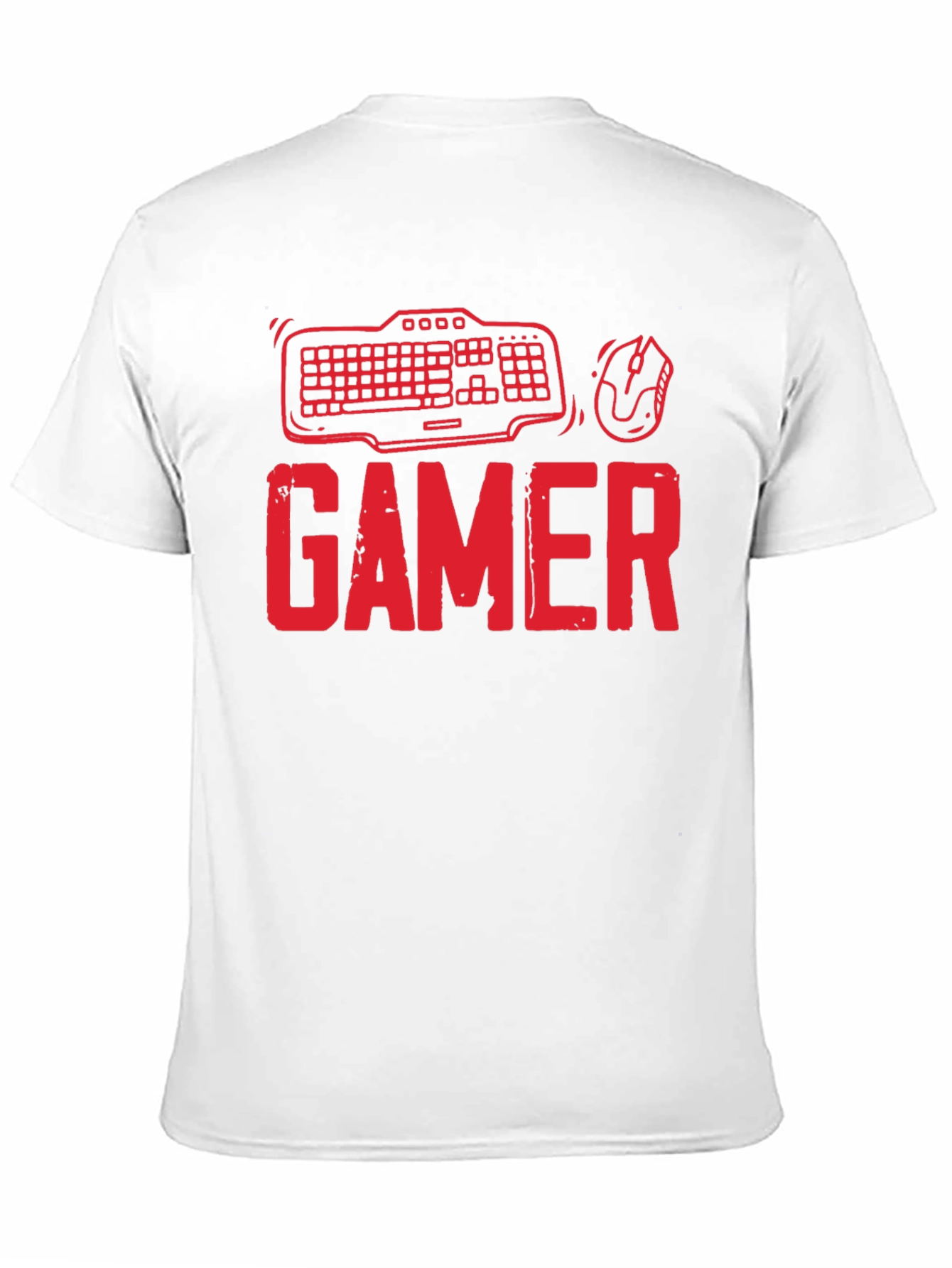 Gamer T-Shirt - Keyboard and Mouse Design