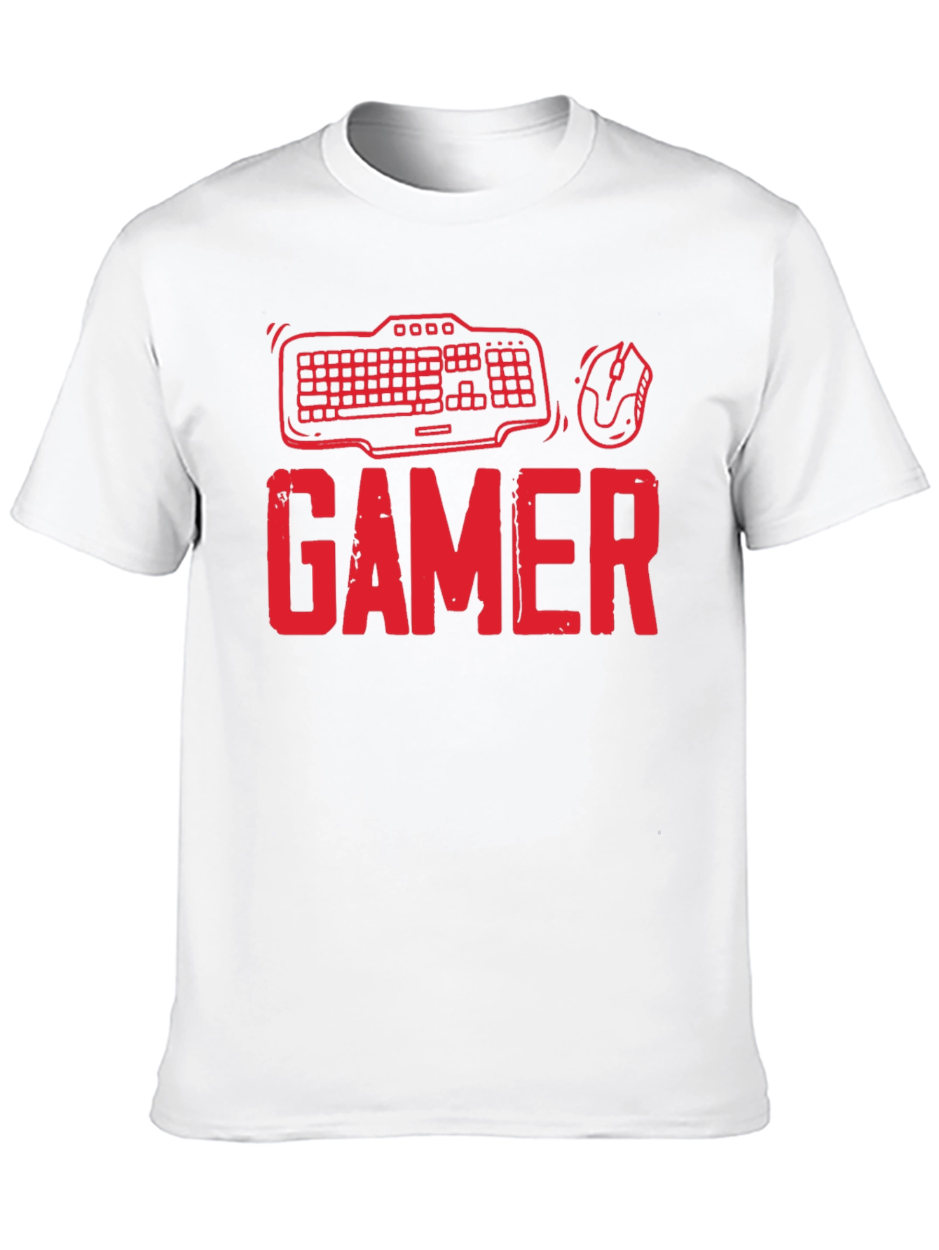 Gamer T-Shirt - Keyboard and Mouse Design