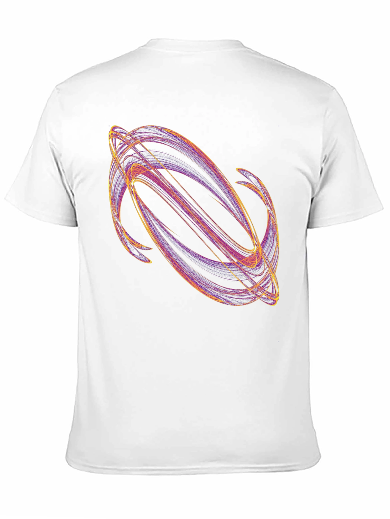 Abstract Swirl Graphic Black T-Shirt